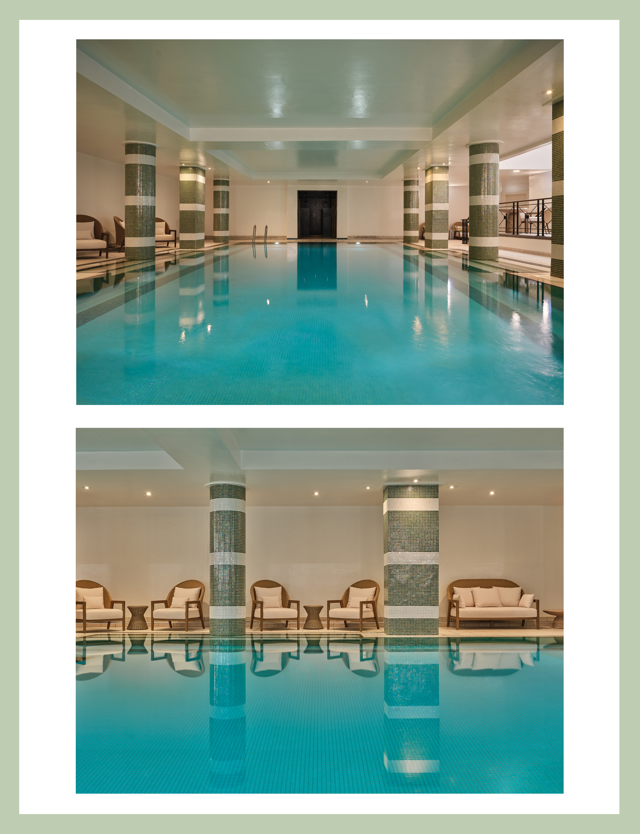 Irene Forte Spa pool at The Balmoral Hotel, Edinburgh, Scotland