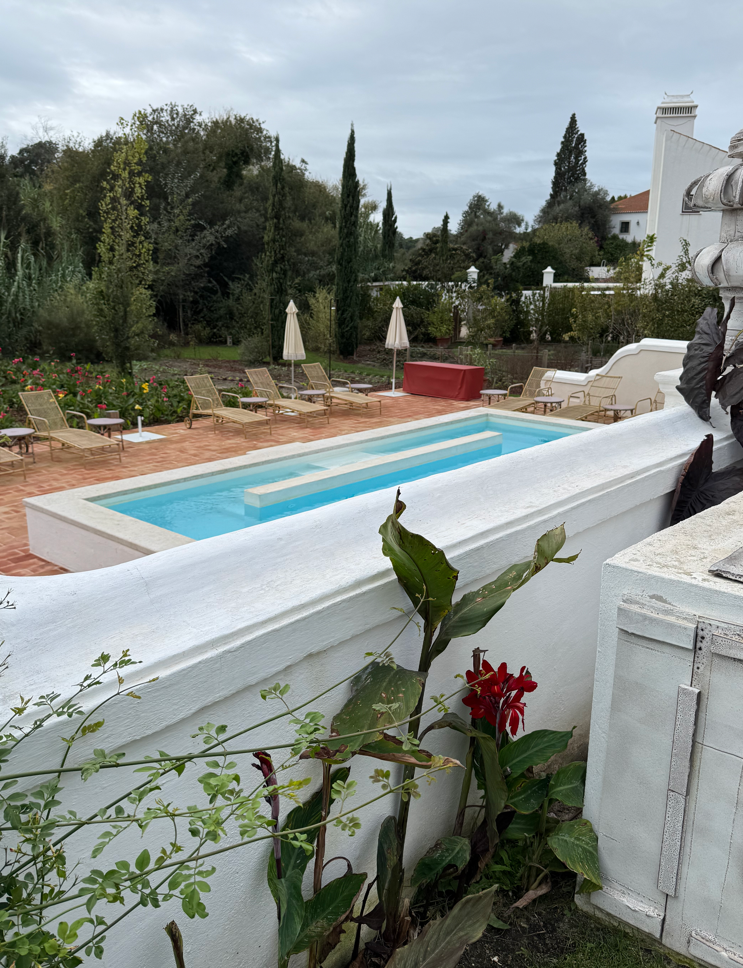 Melides Portugal pool and gardens