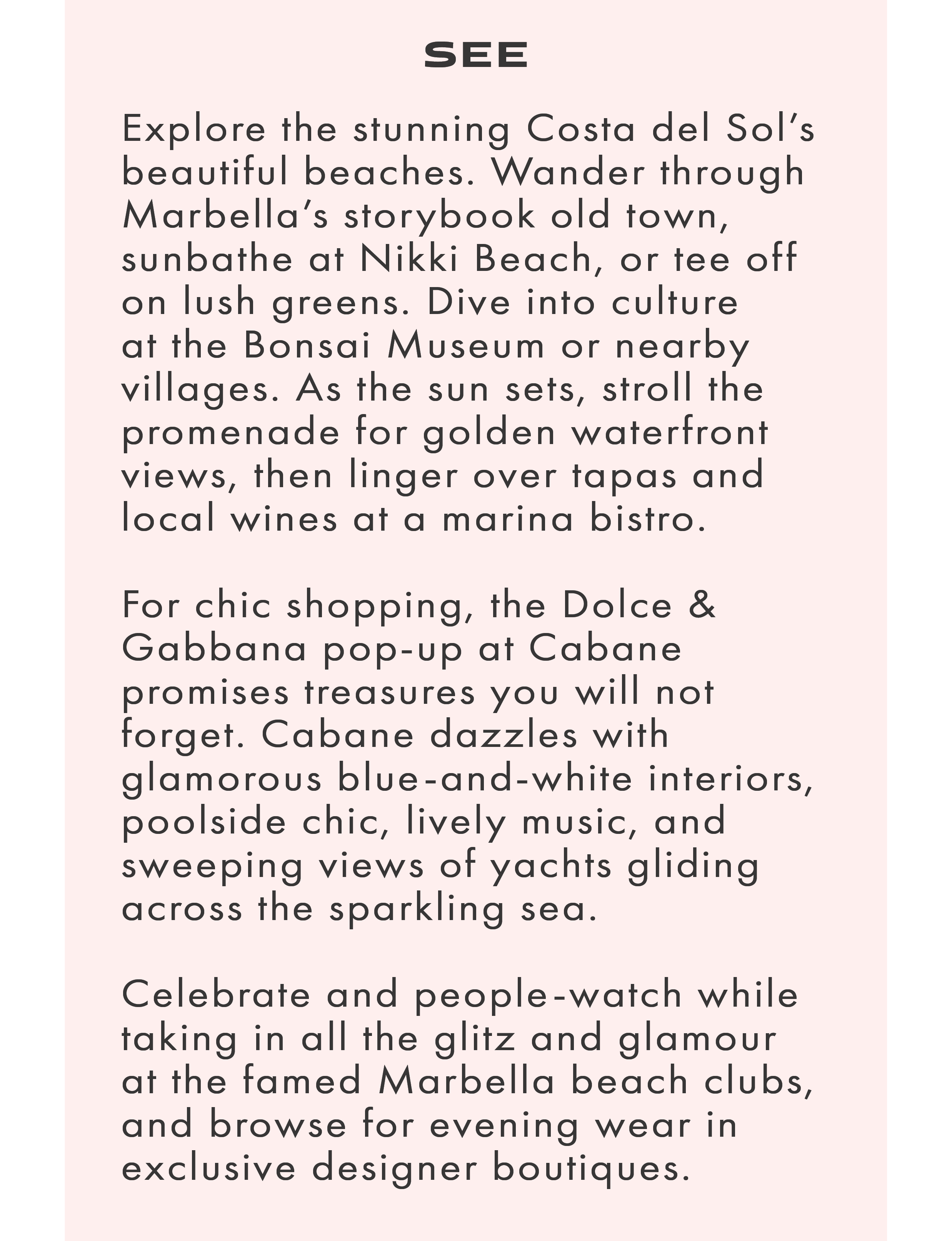 Things to do in Marbella Spain