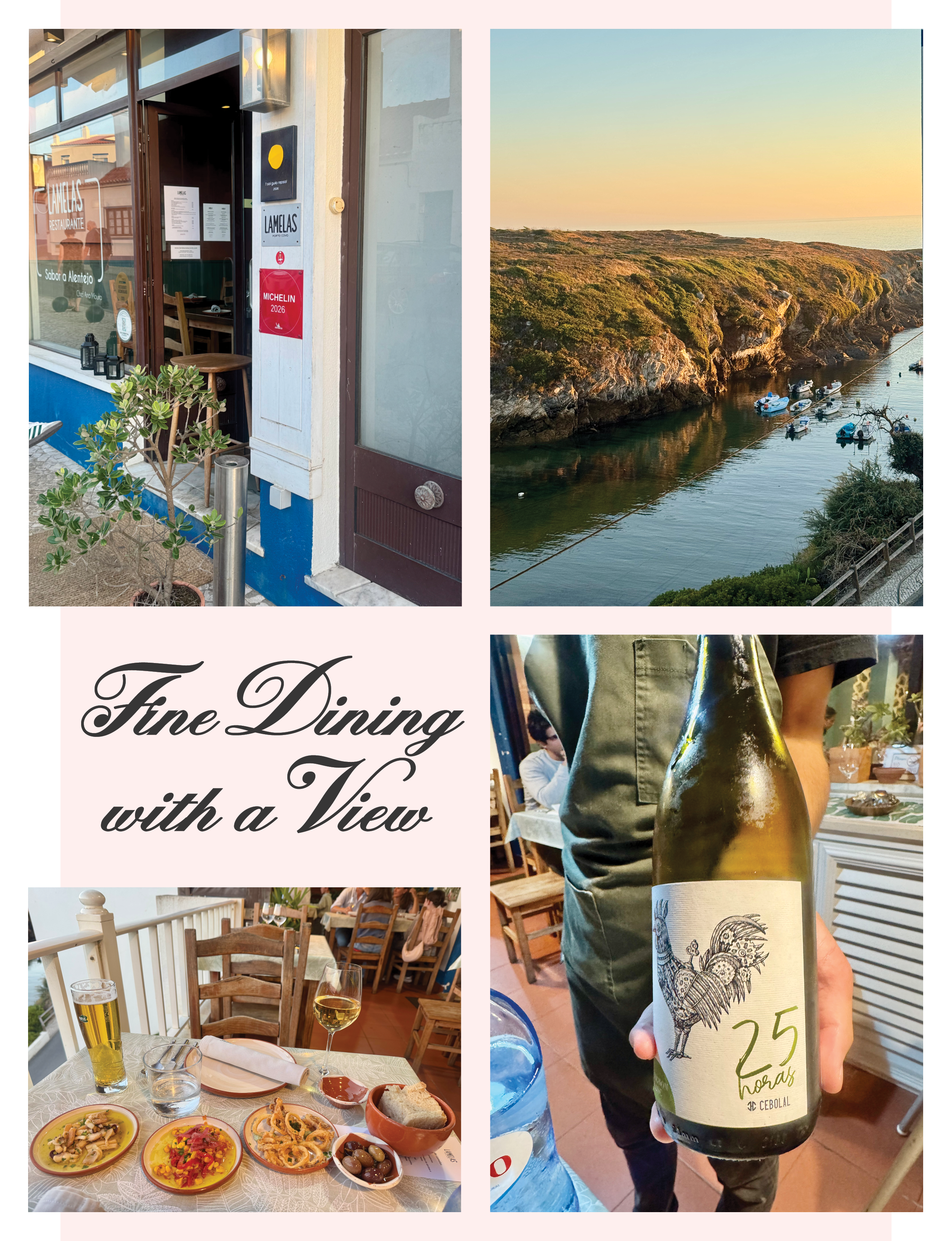 Fine Dining with a View at Lamelas Restaurant in Porto Covo Portugal