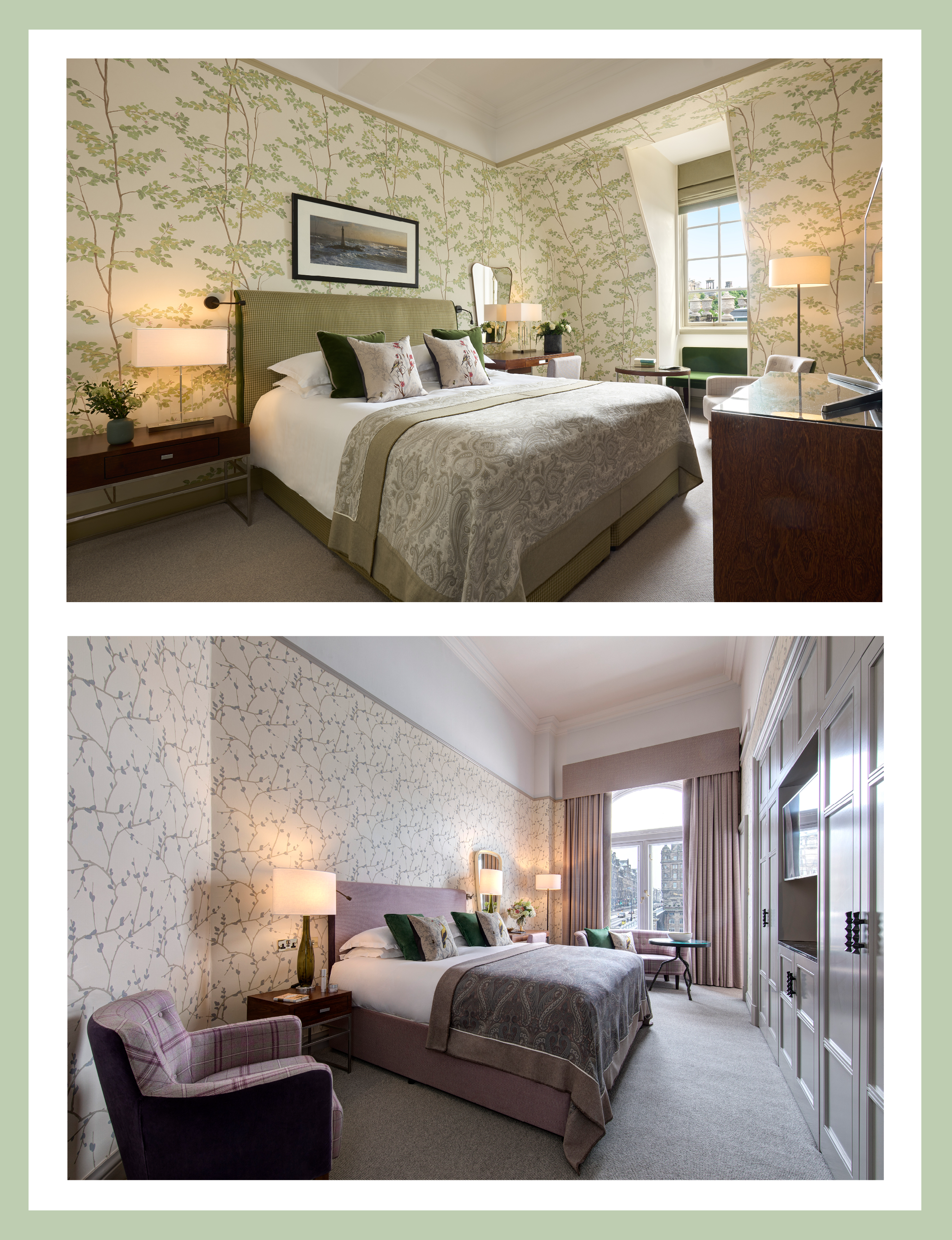 Edinburgh Scotland, hotel rooms at The Balmoral Hotel