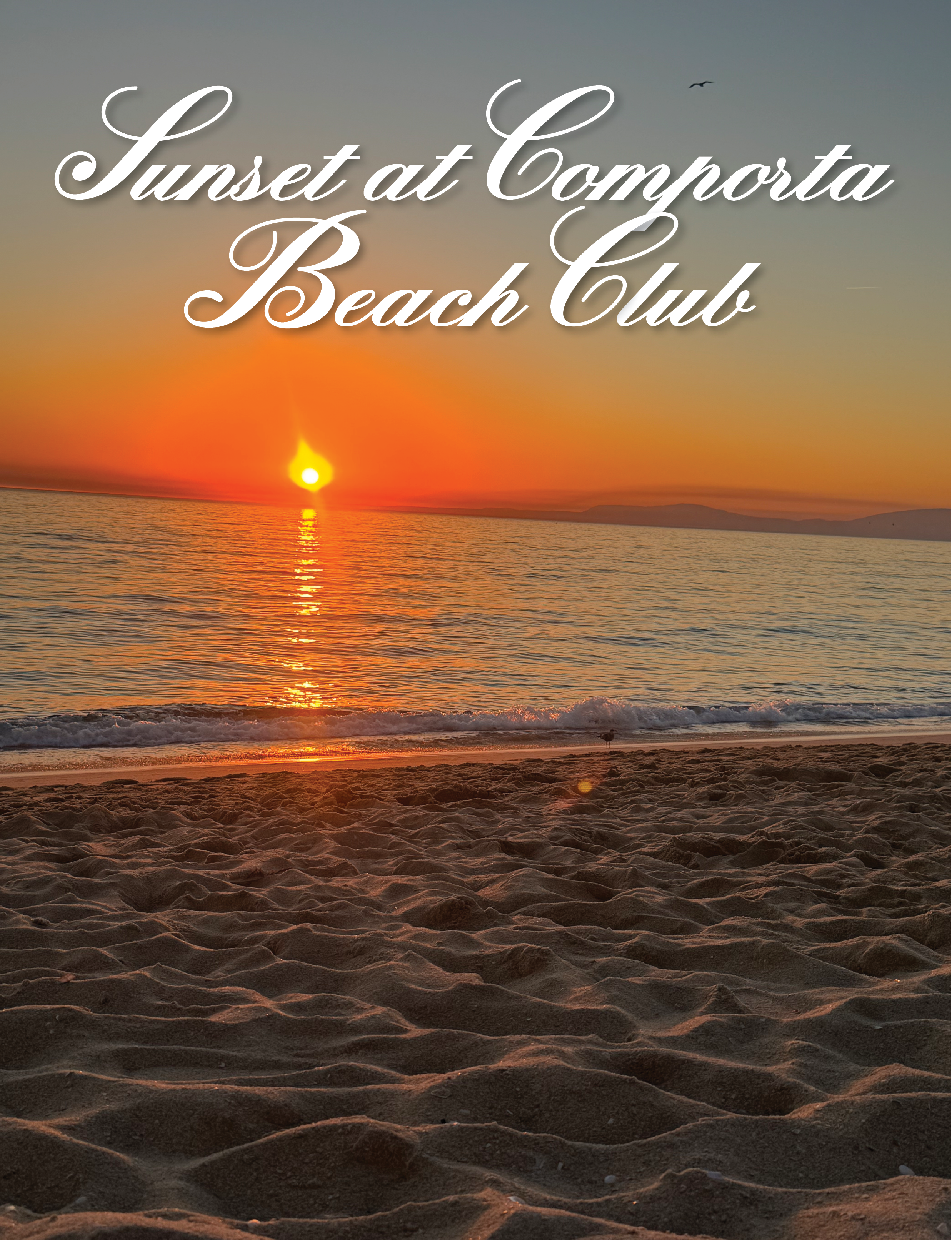 Sunset at Comporta Beach Club in Portugal