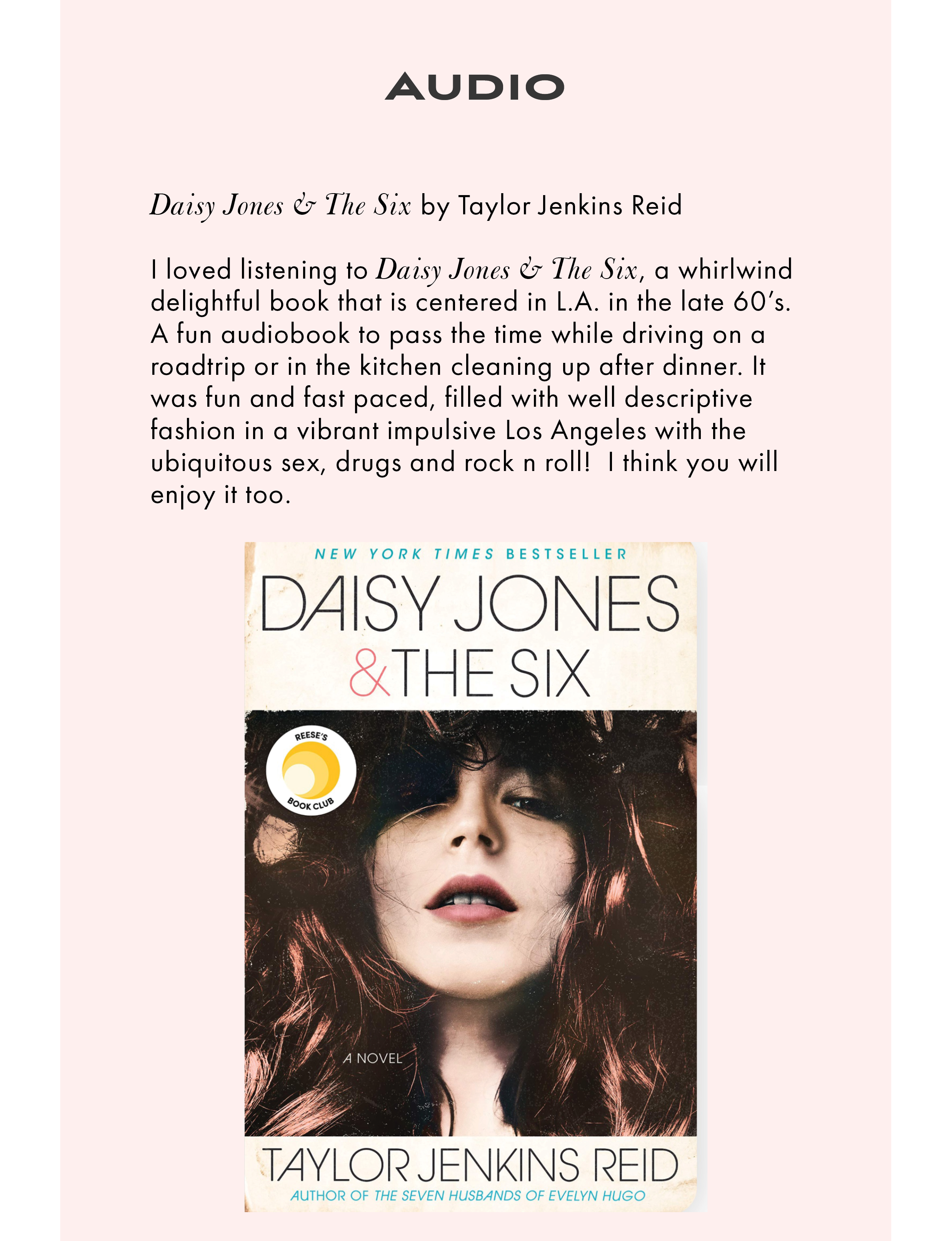 Review of Daisy Jones and The Sixes by Taylor Jenkins Reid