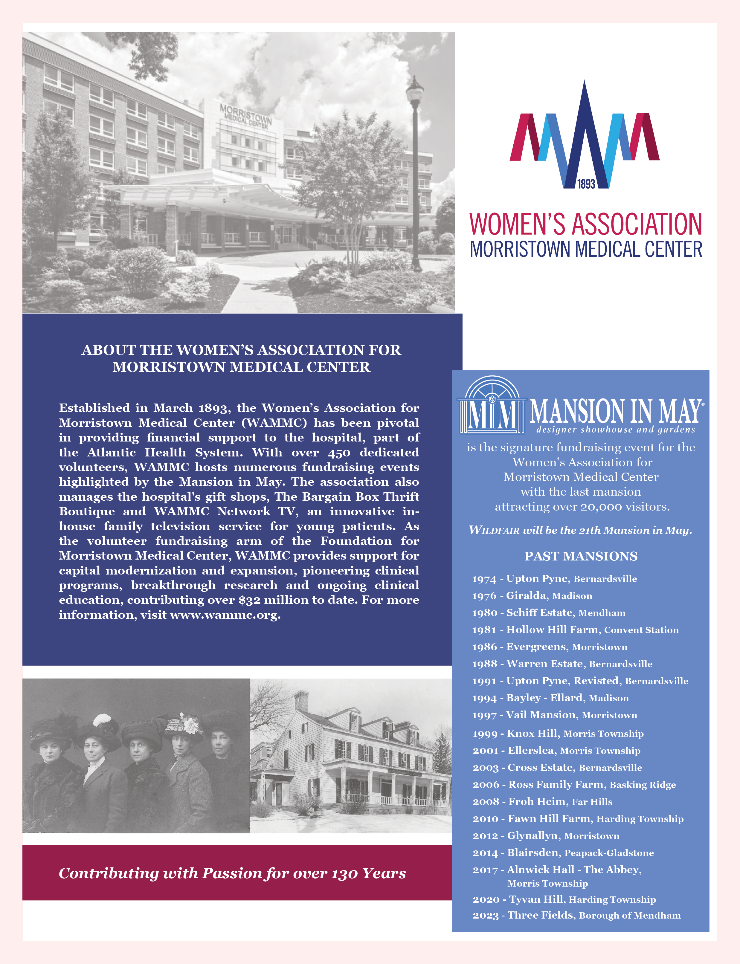 About The Women's Association and Mansion in May