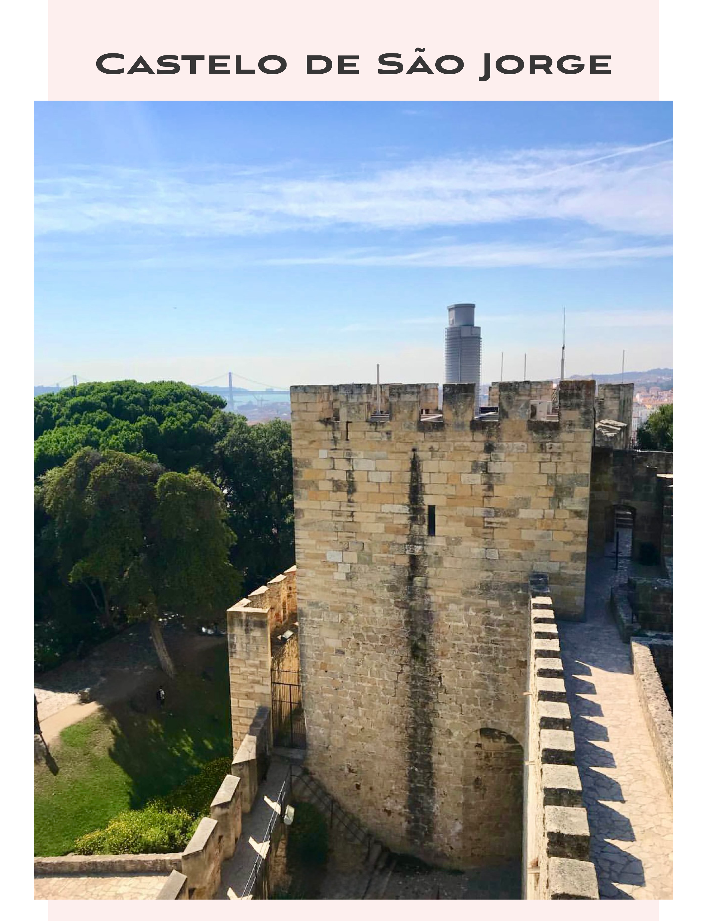 Castelo de Sao Jorge in Lisbon Portugal