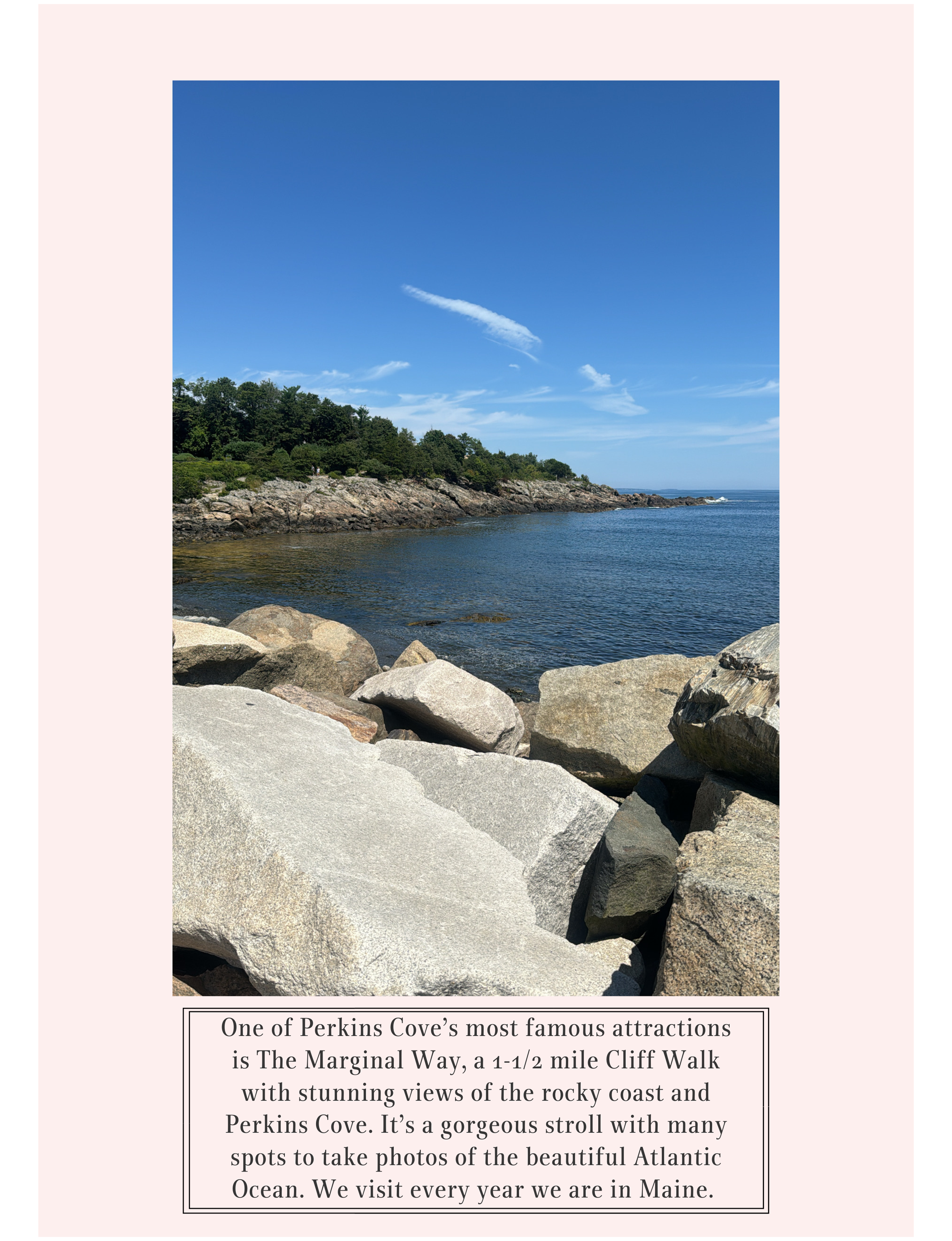 Marginal Way walkway in Ogunquit, Maine