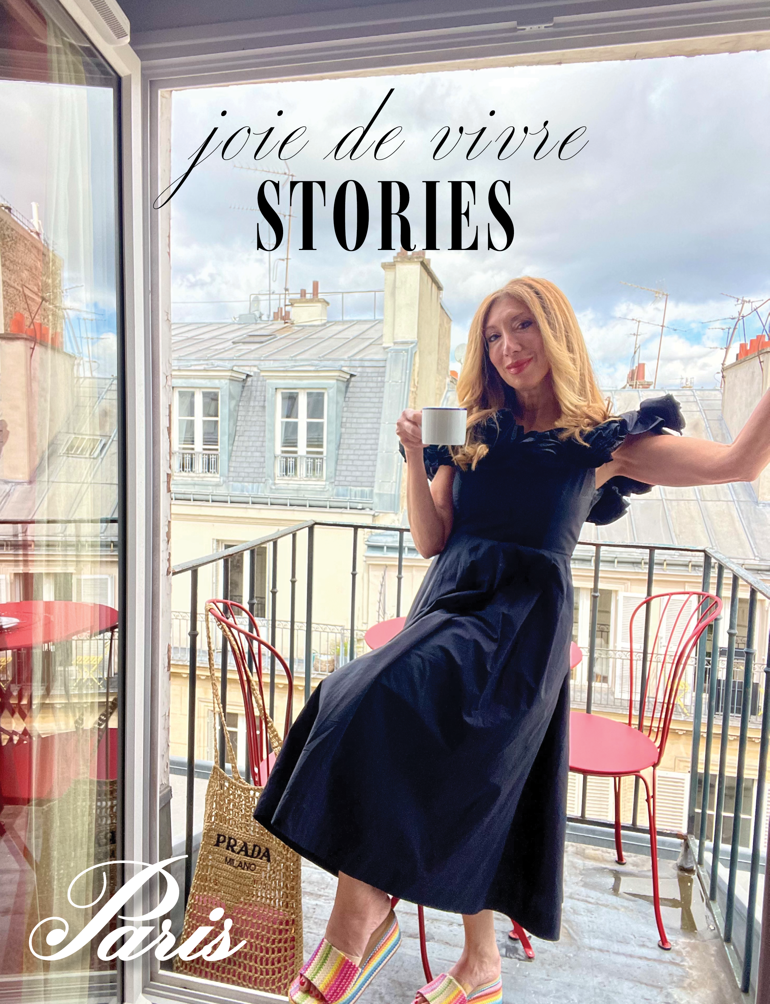 Michele Rosenthal in Paris France for Joie de Vivre