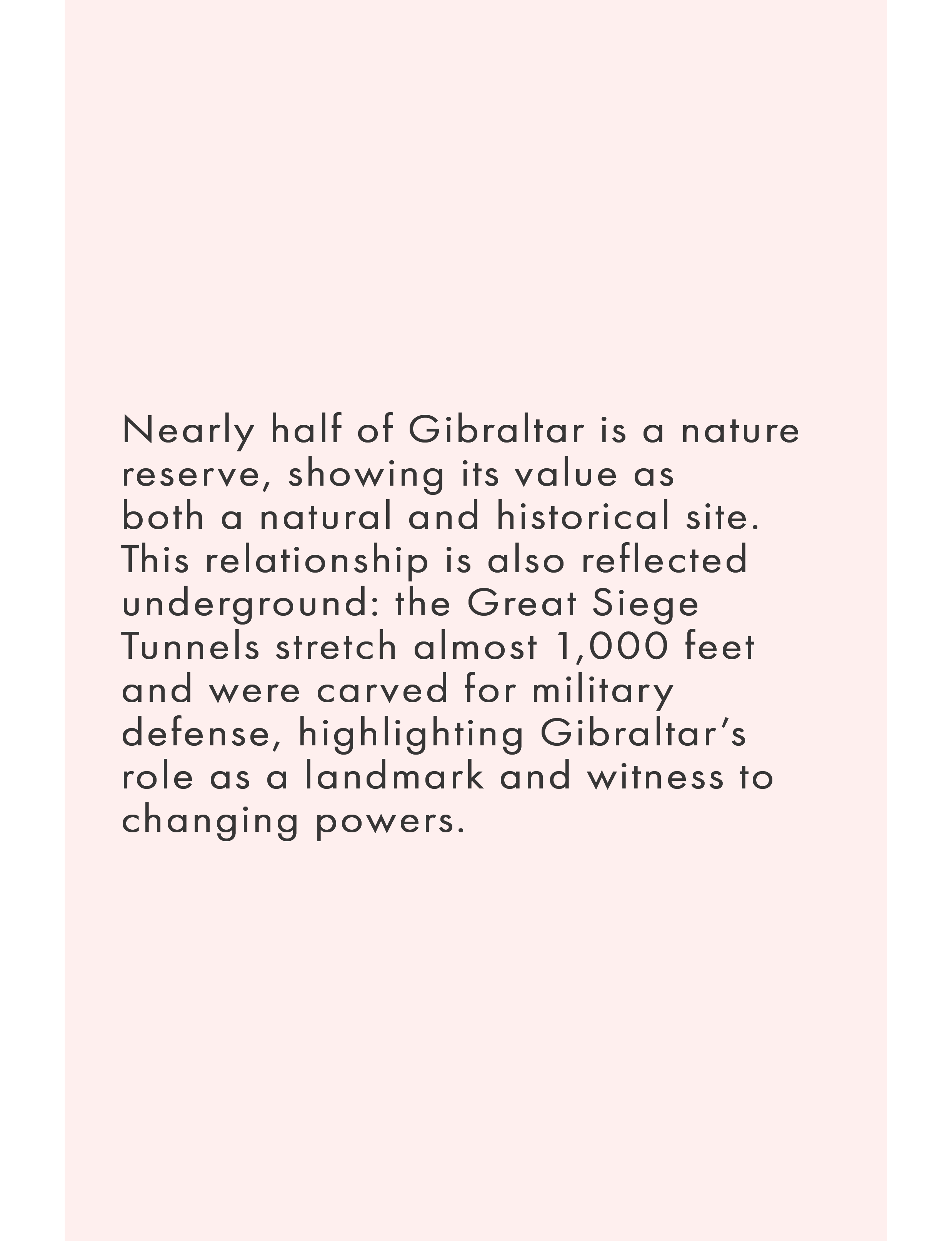Nearly half of Gibraltar is a nature reserve