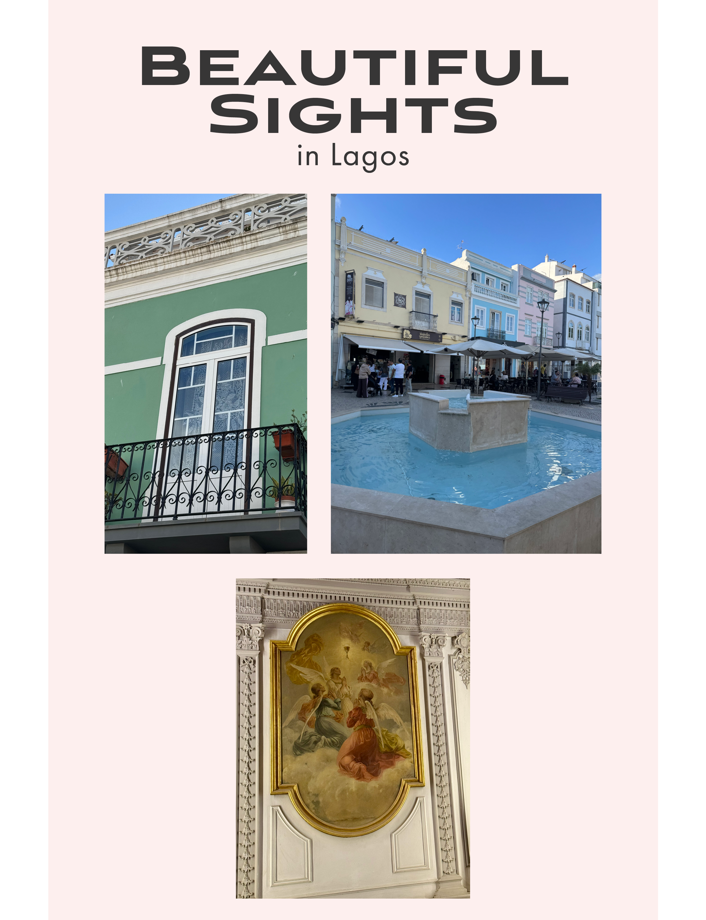 Architecture and art are beautiful sights in Lagos Portugal