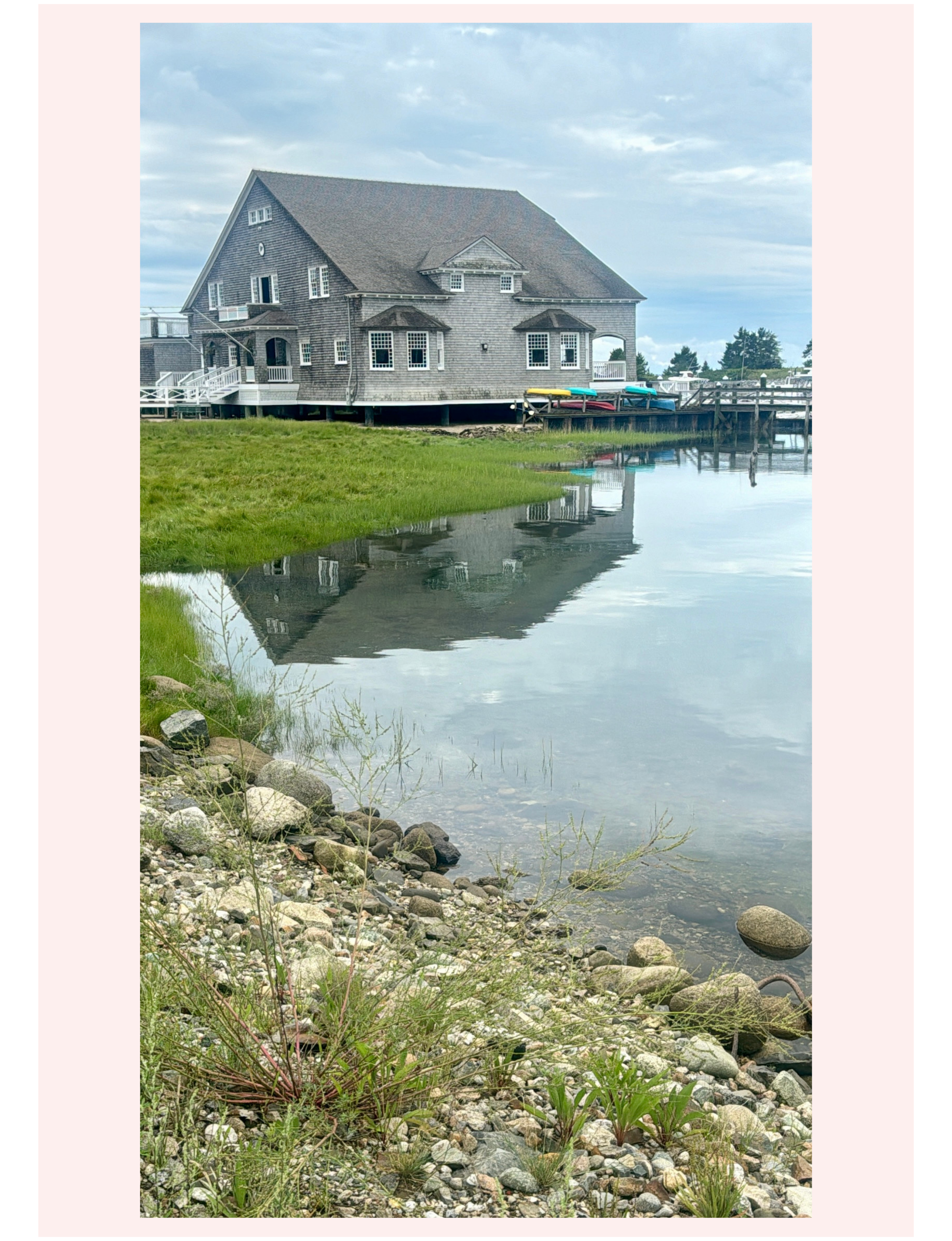 Maine coastal home with dock