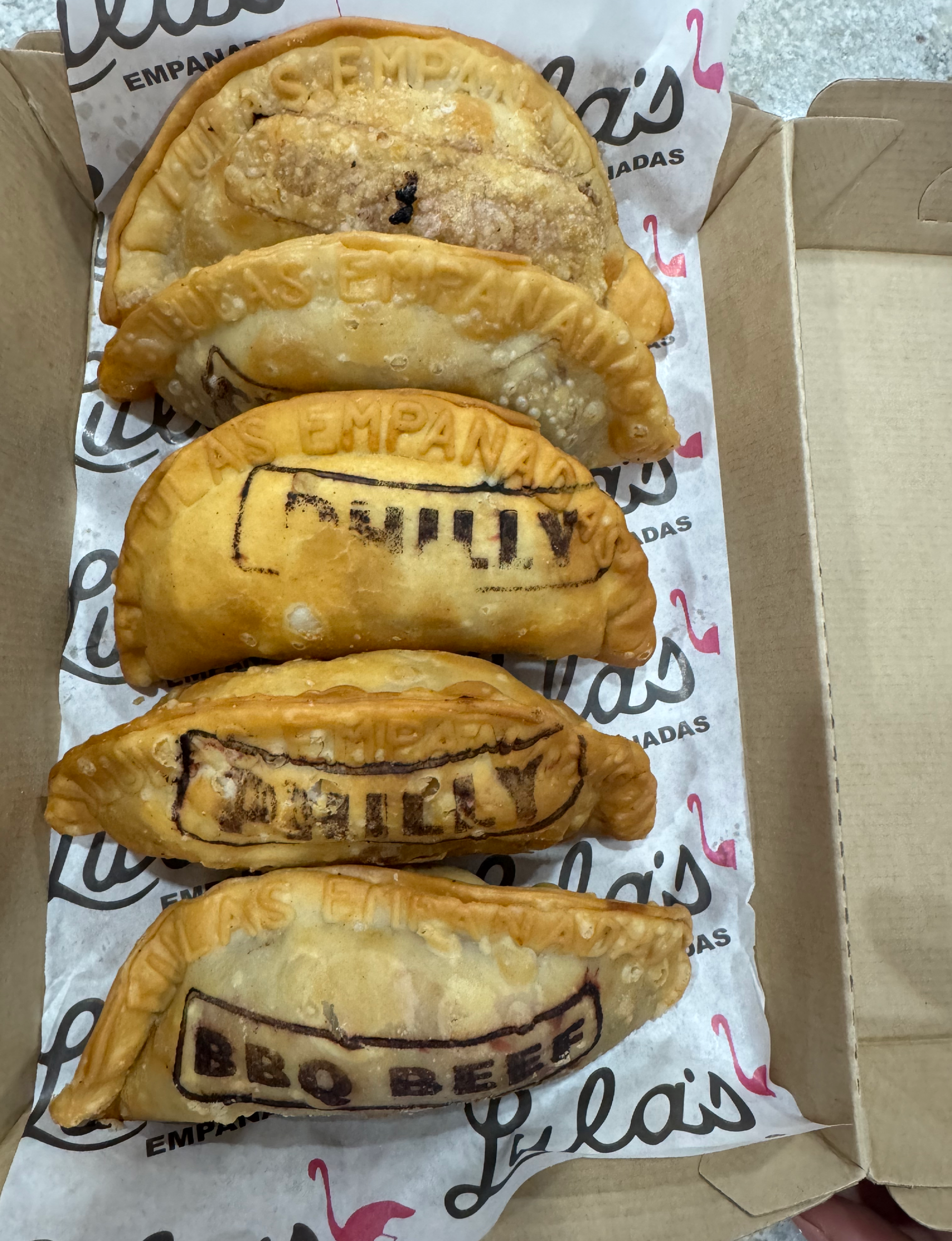 Fresh empanadas by Lula's Empanadas in New Jersey