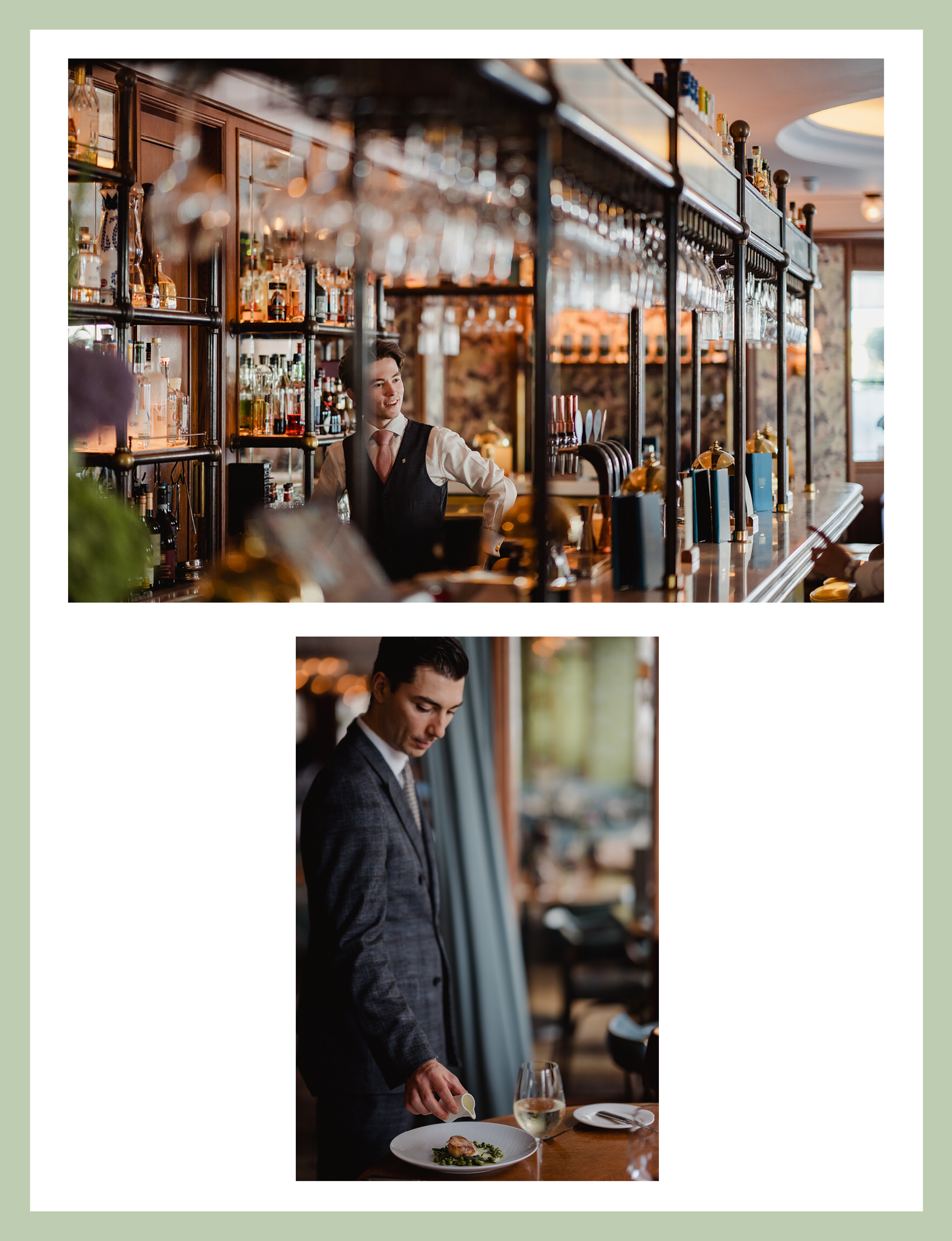 Dining at The Balmoral Hotel, Edinburgh, Scotland