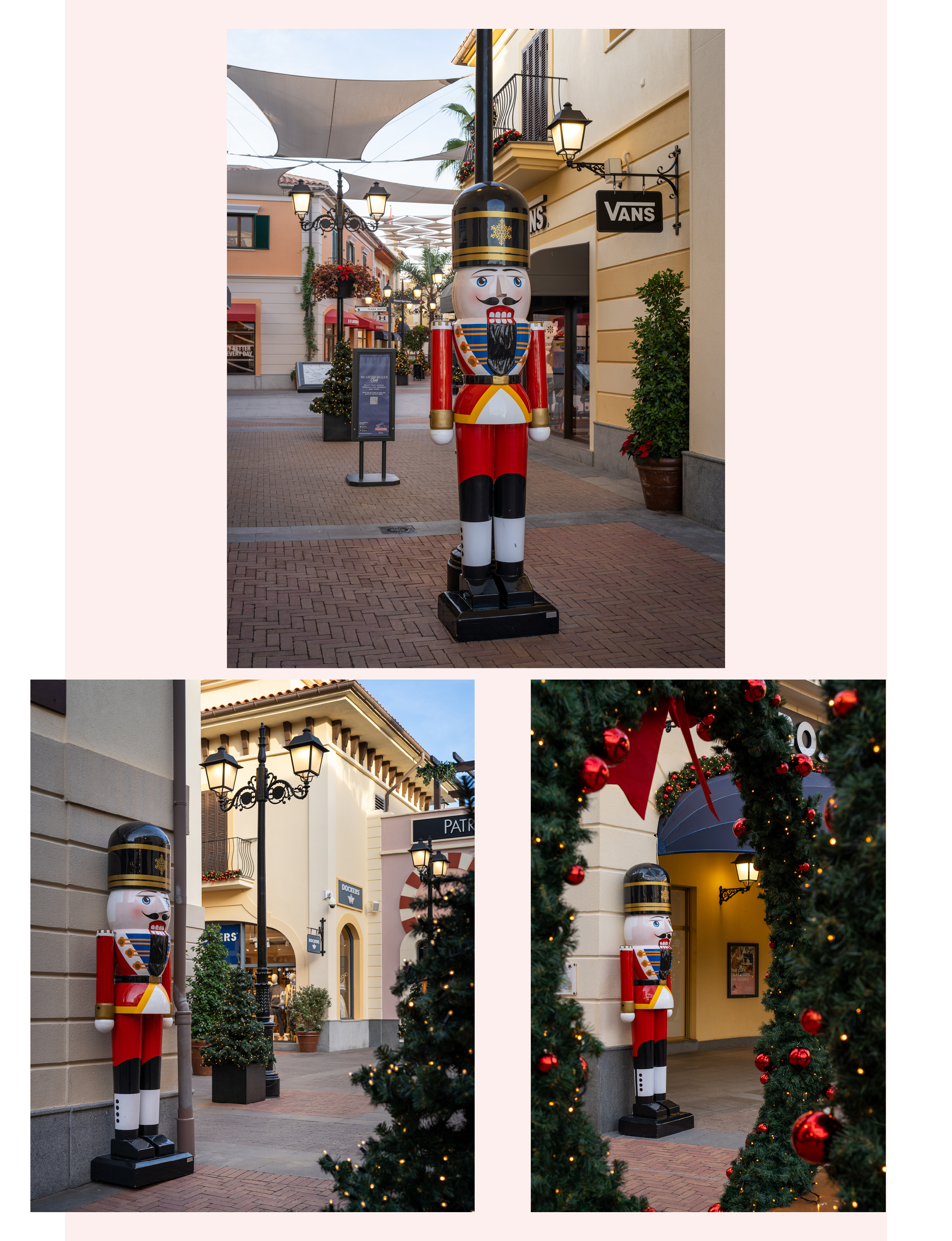 McArthurGlen Designer Outlet Malaga Spain decorated for Christmas