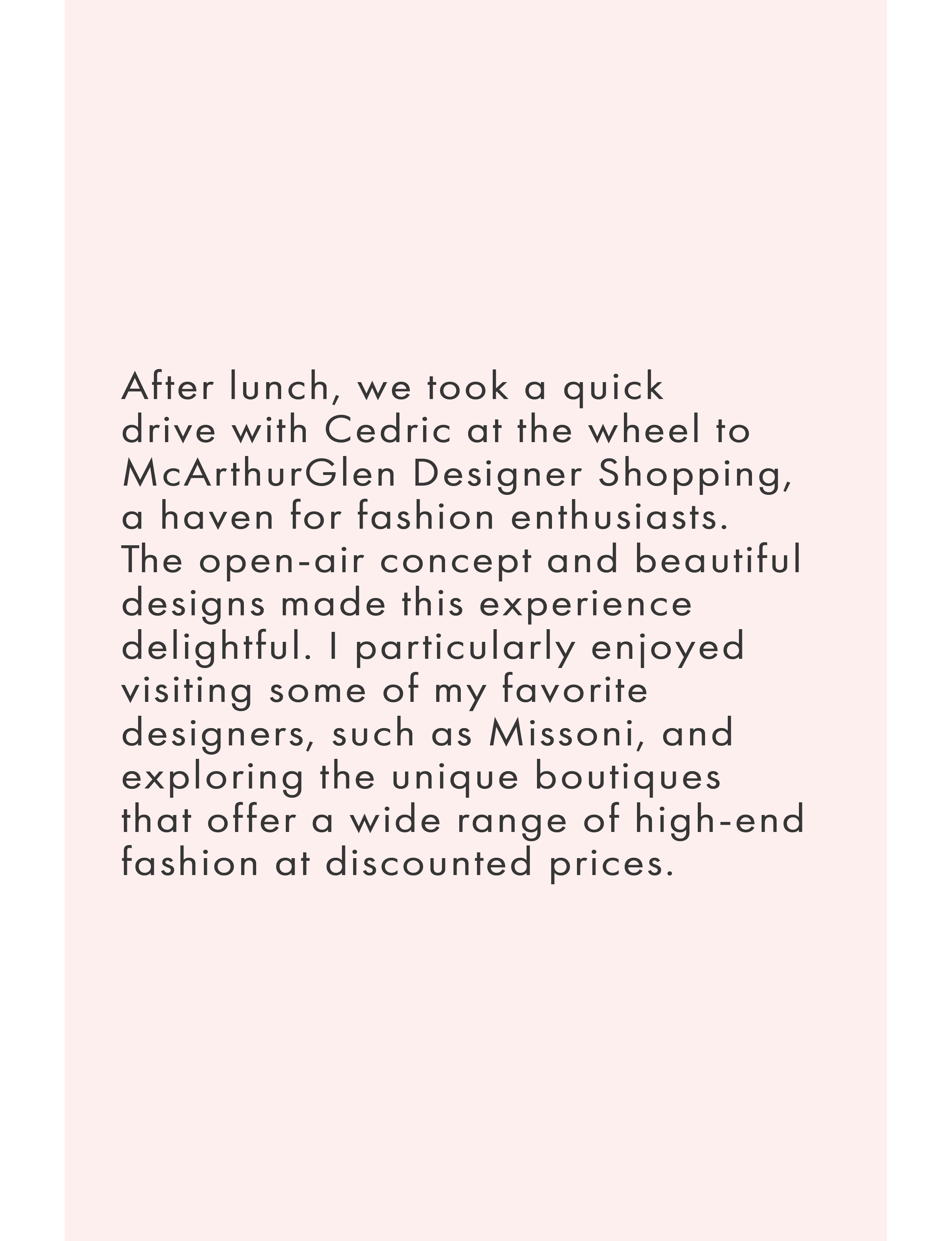 about McArthurGlen Designer Outlet