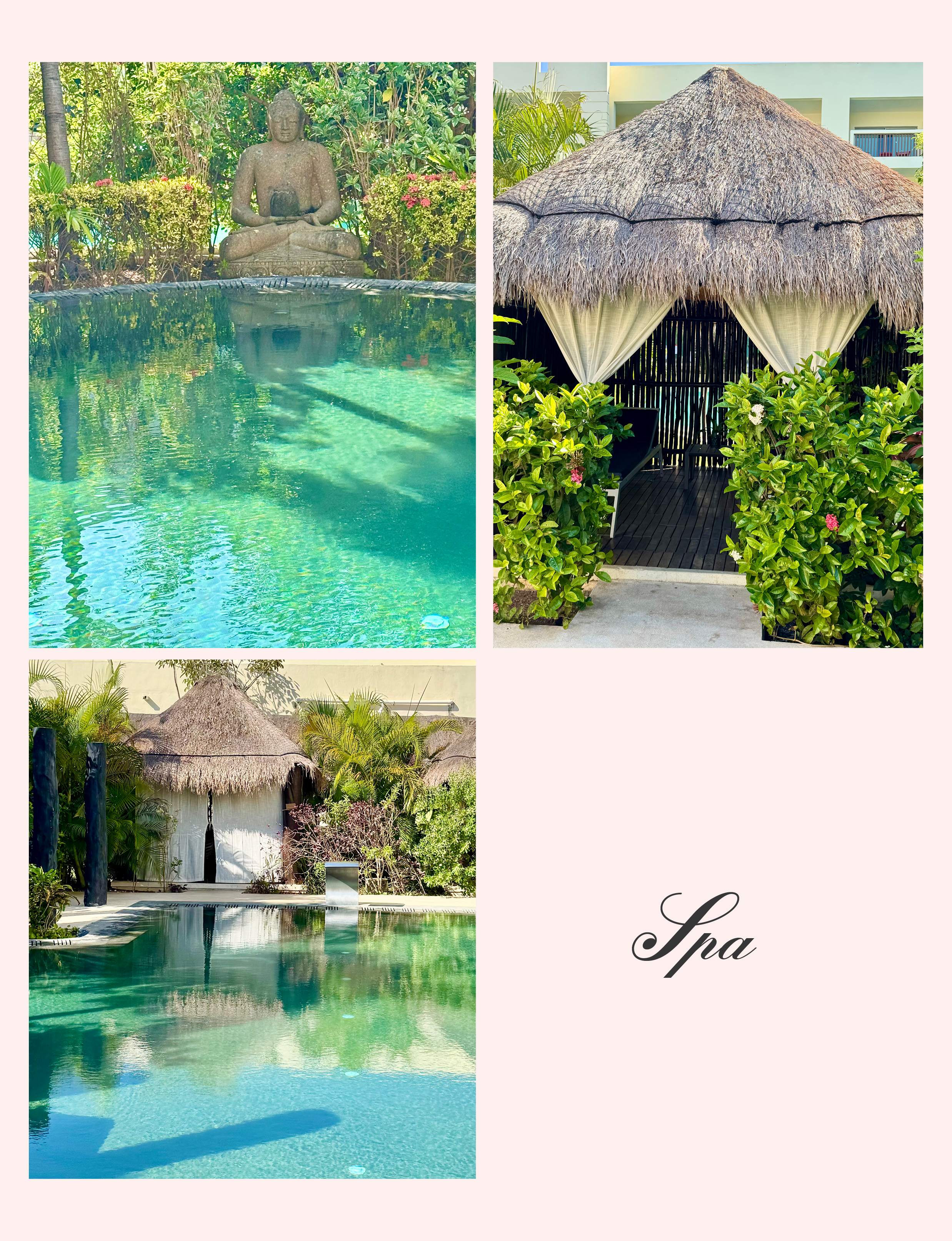 calming spa waters at Riviera Maya Mexico