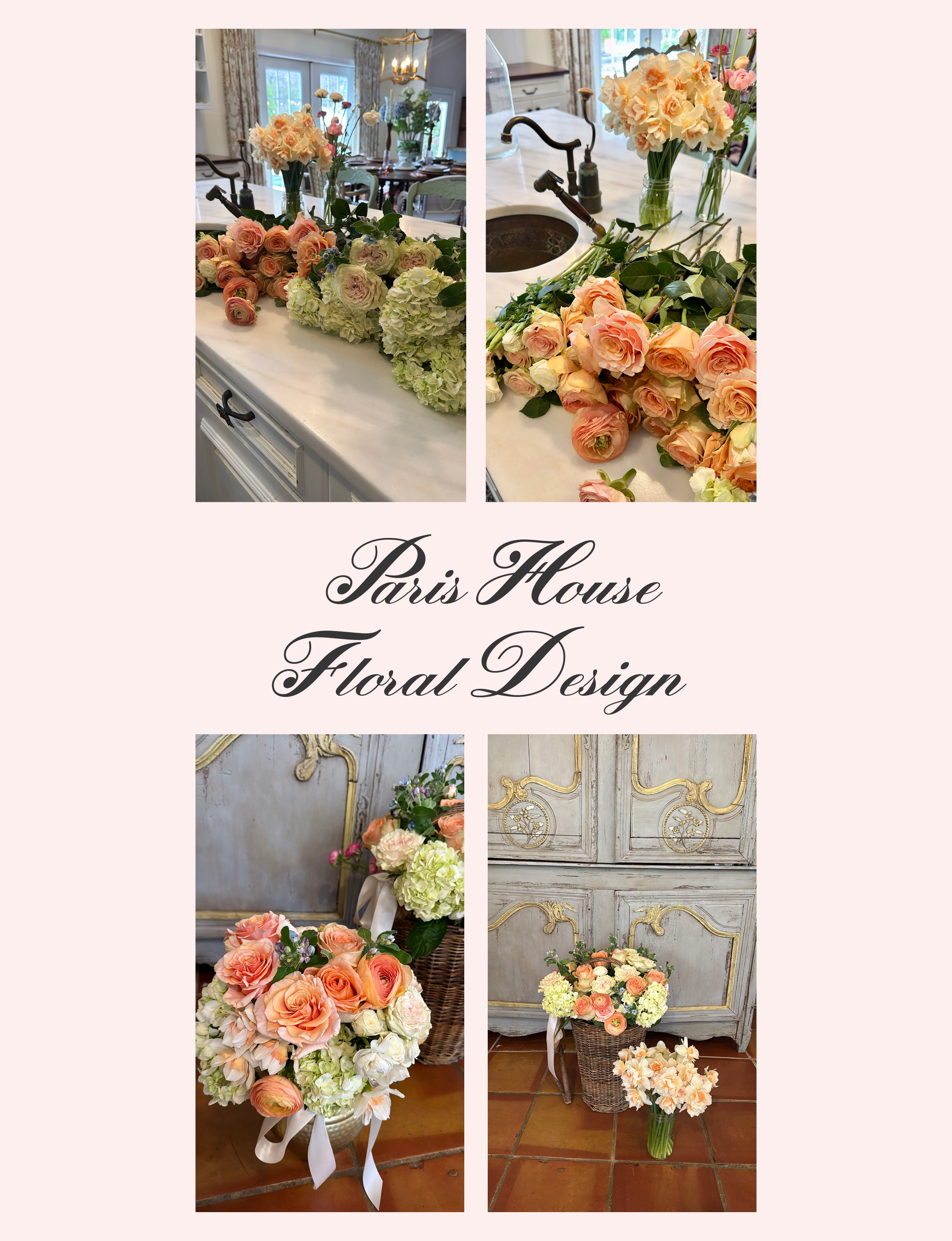 Paris House Floral Design bouquet of roses
