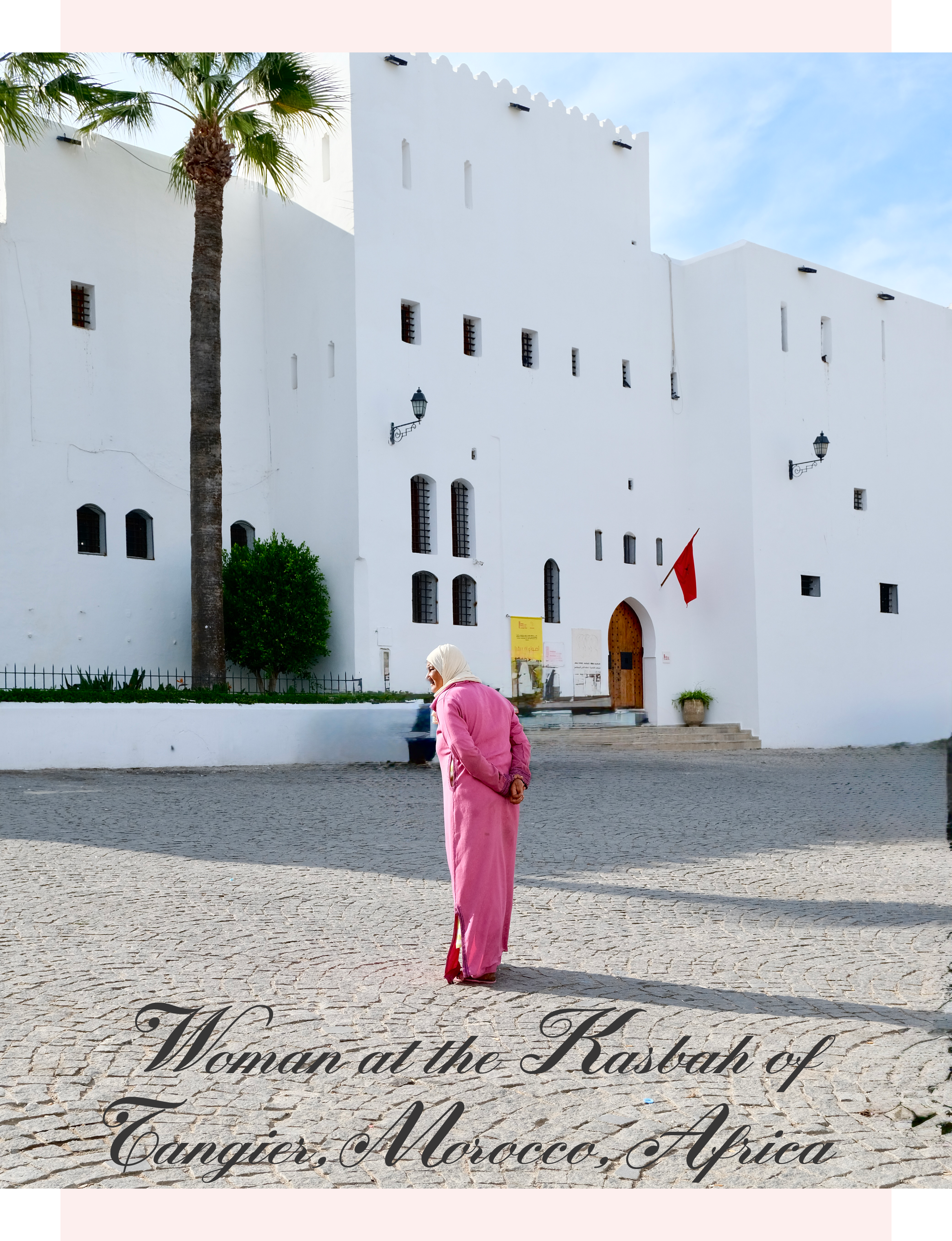 Woman at the Kasbah of Tangier, Morocco, Africa