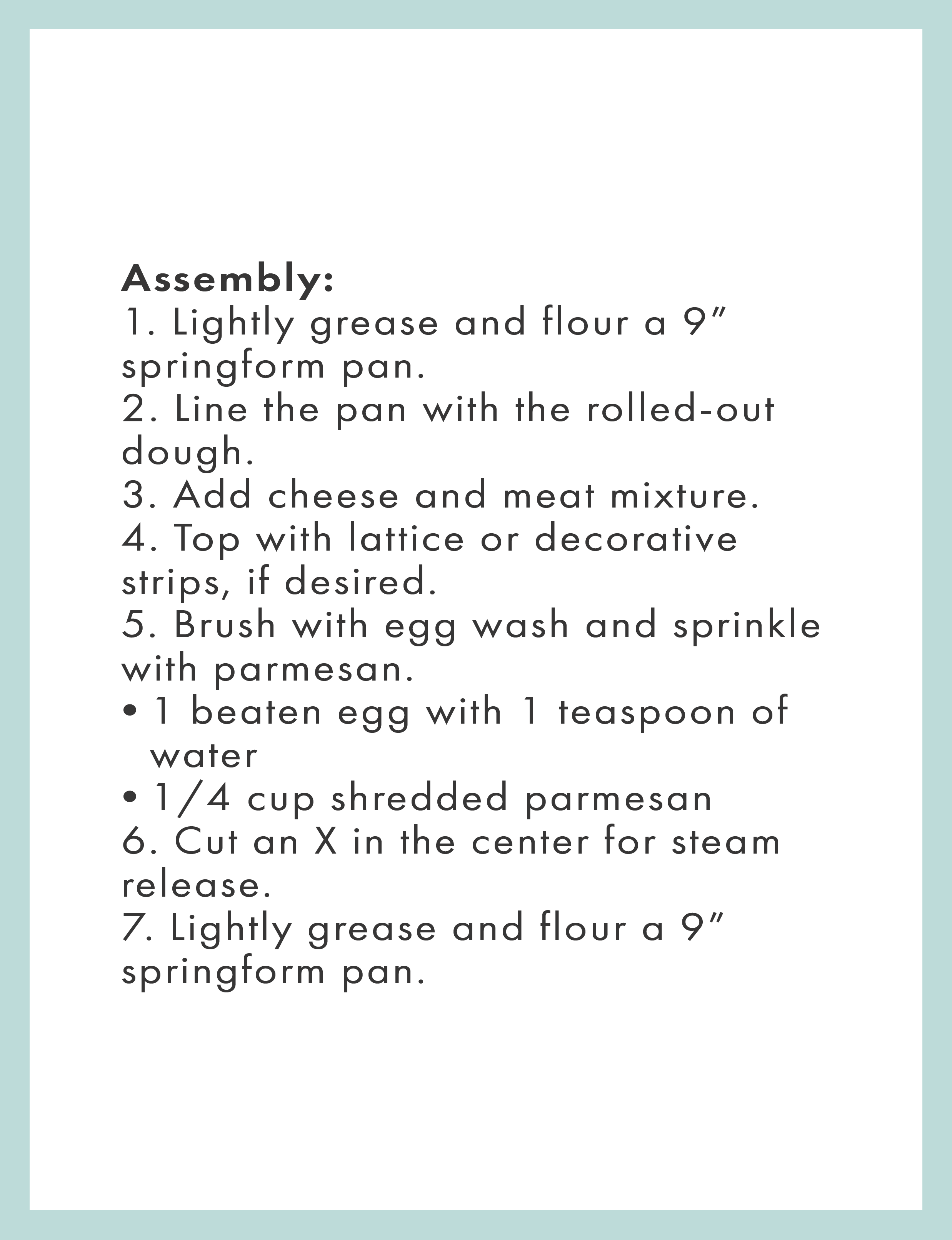 Pizza Rustica recipe