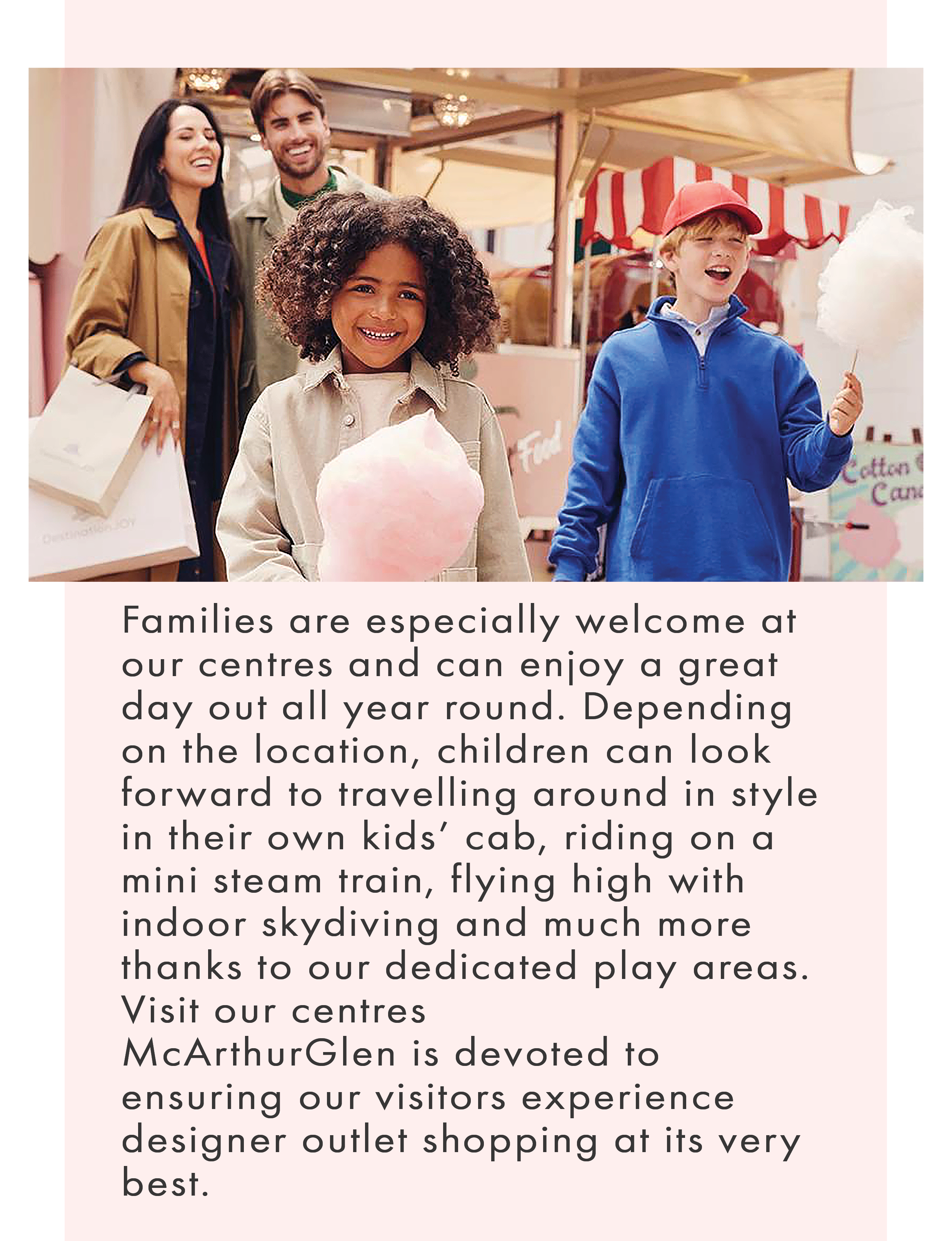 family activities at McArthurGlen designer outlet
