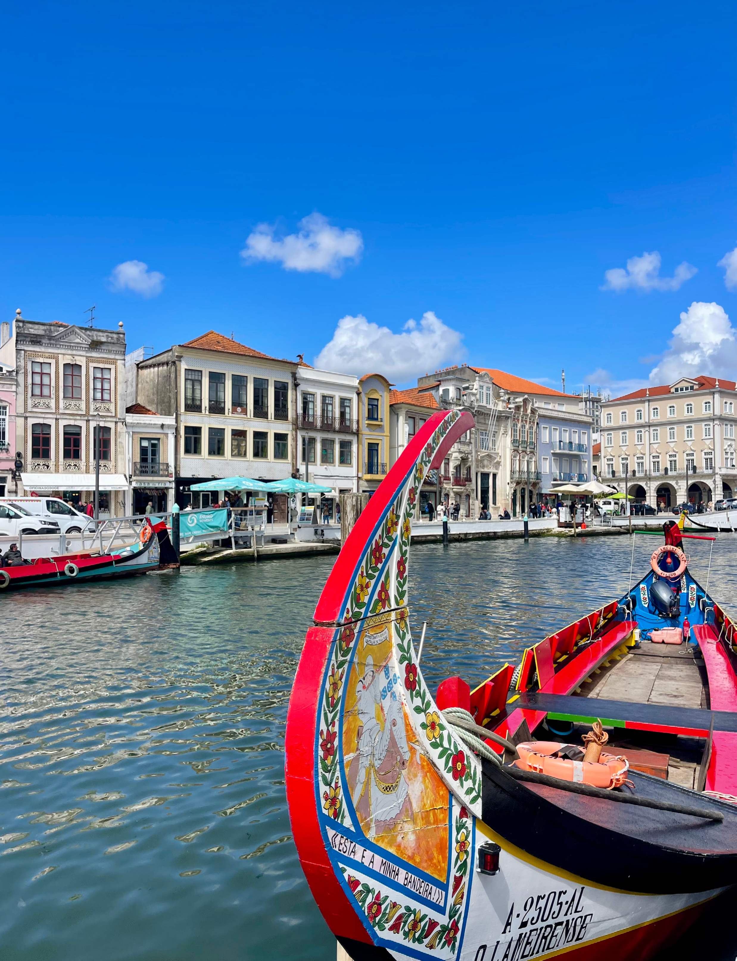Moliceiro boat in Aveiro Portugal