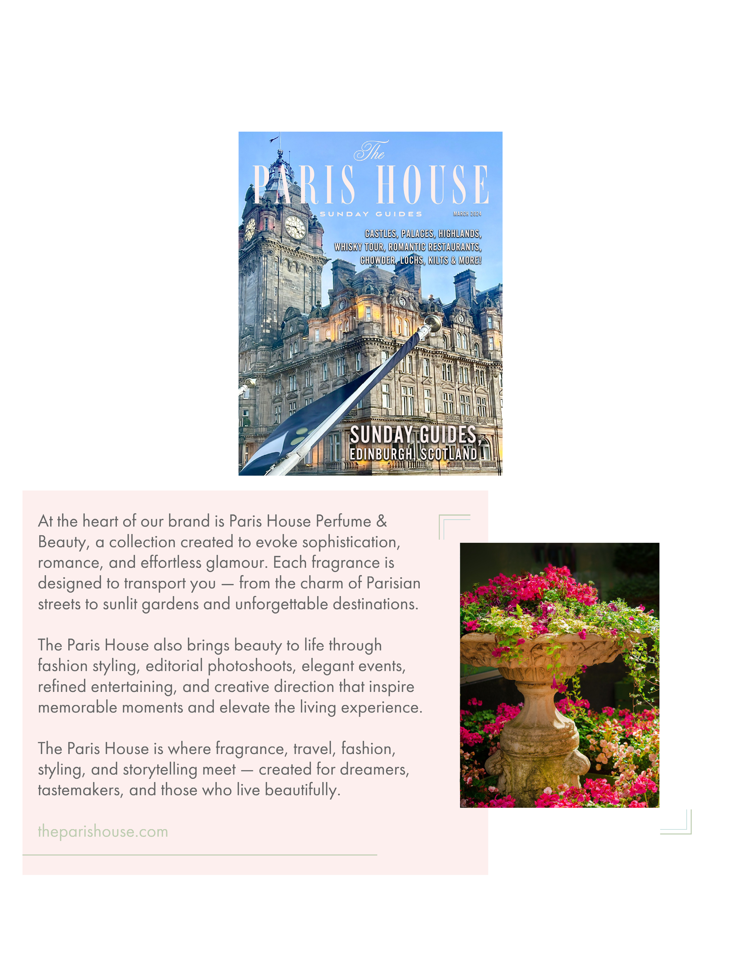 About The Paris House luxury lifestyle brand