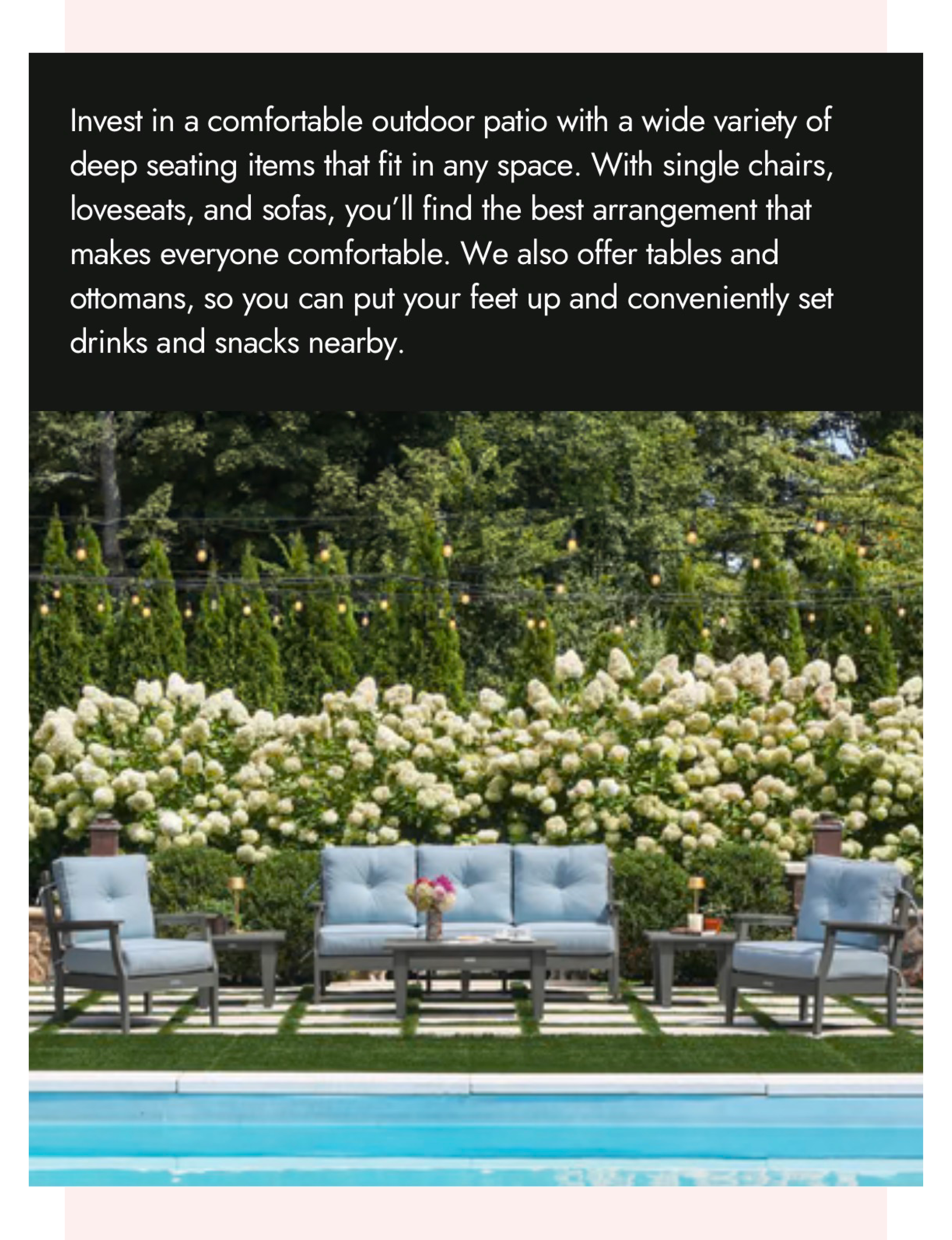 Highwood USA Outdoor Furniture patio poolside furniture