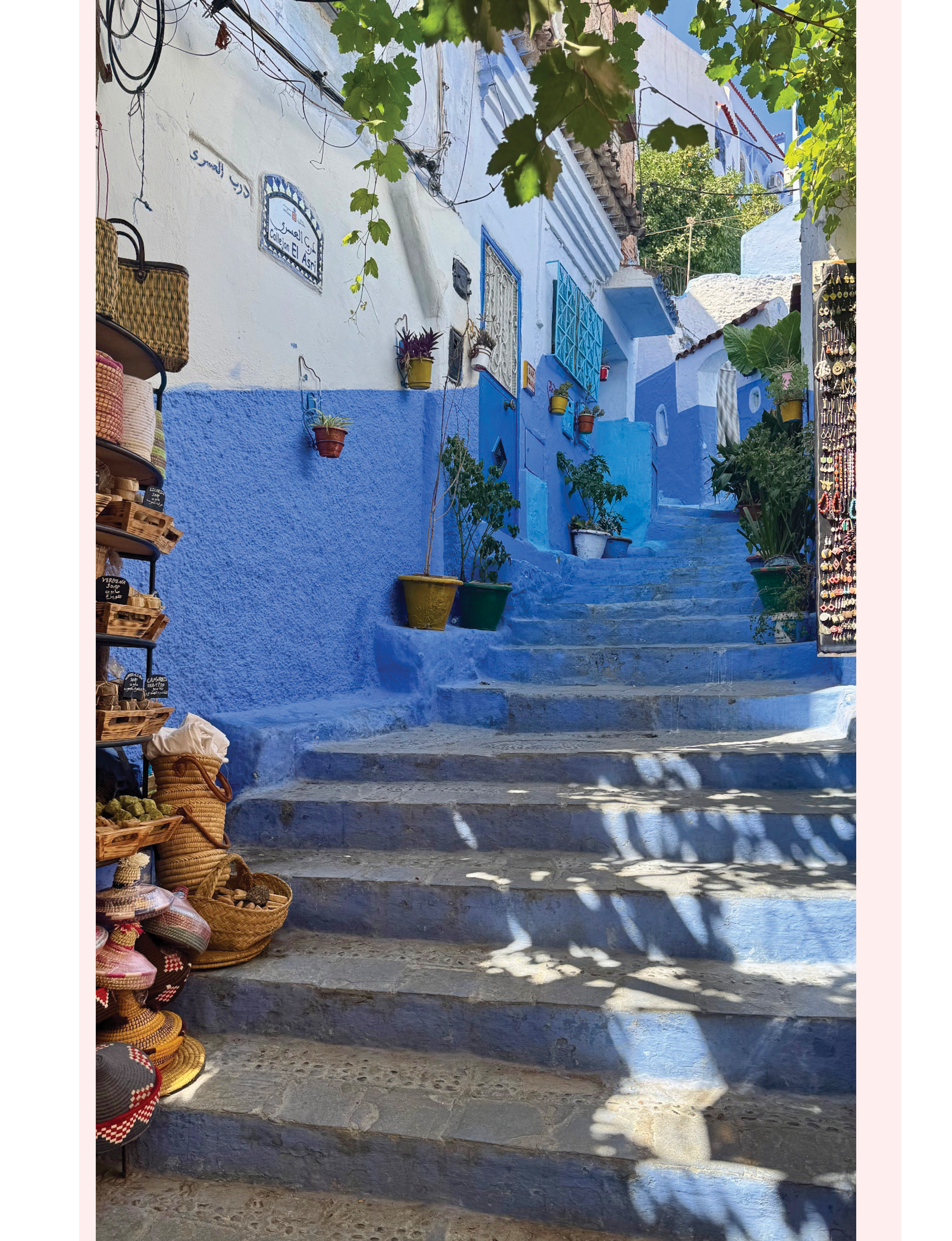 Blue steps Chefchaouen Morocco Blue City