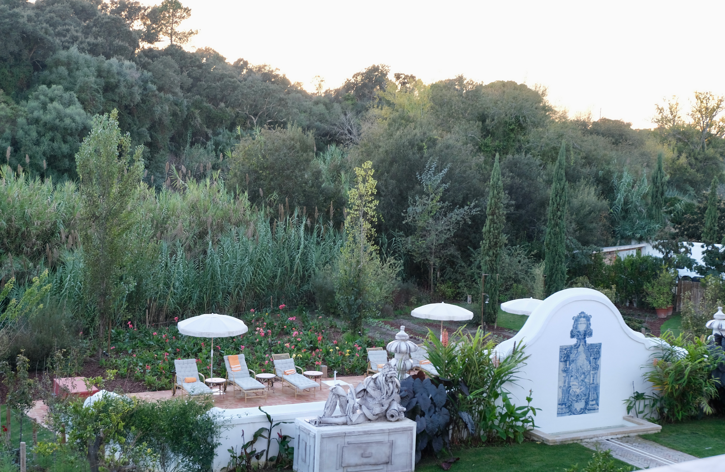 Melides Portugal pool gardens