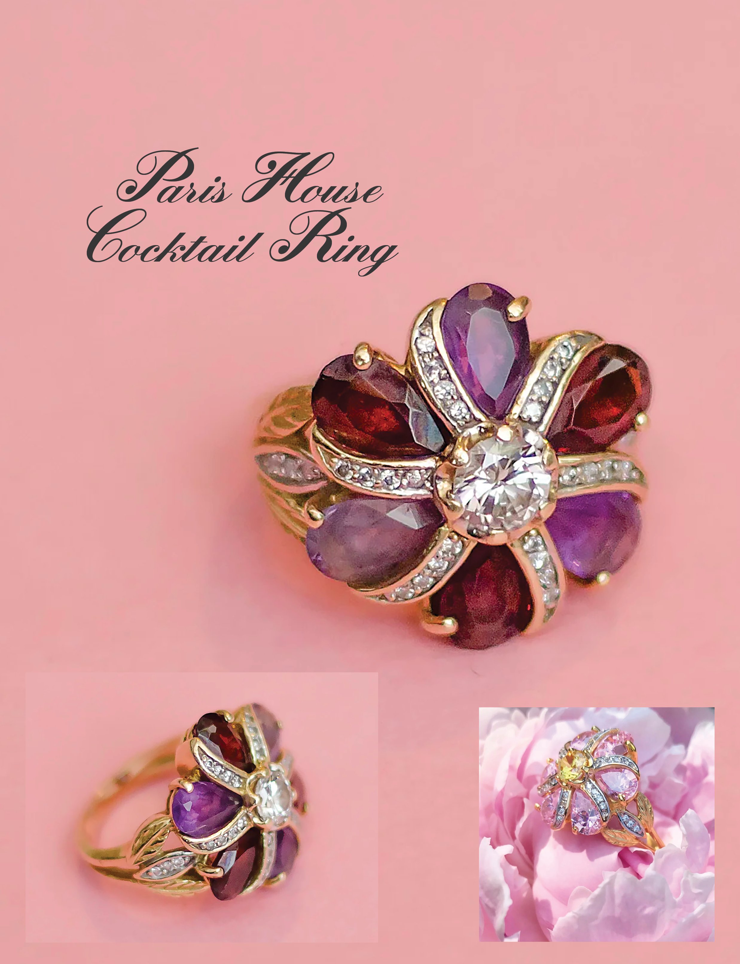 Paris House Cocktail Ring