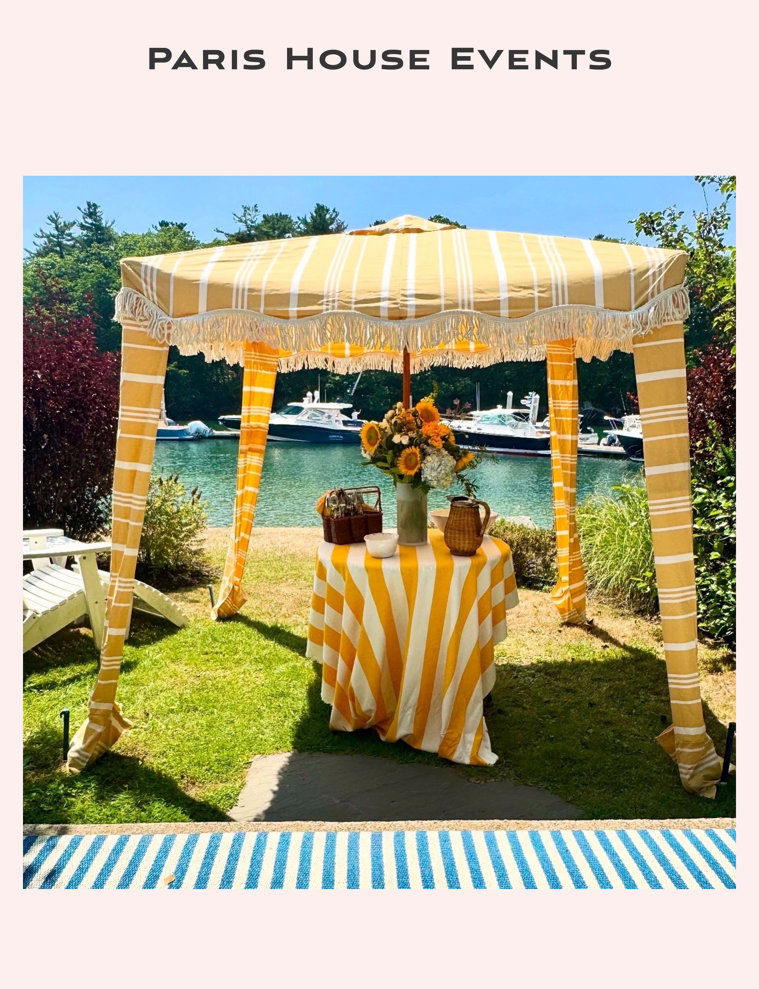 Paris House outdoor events