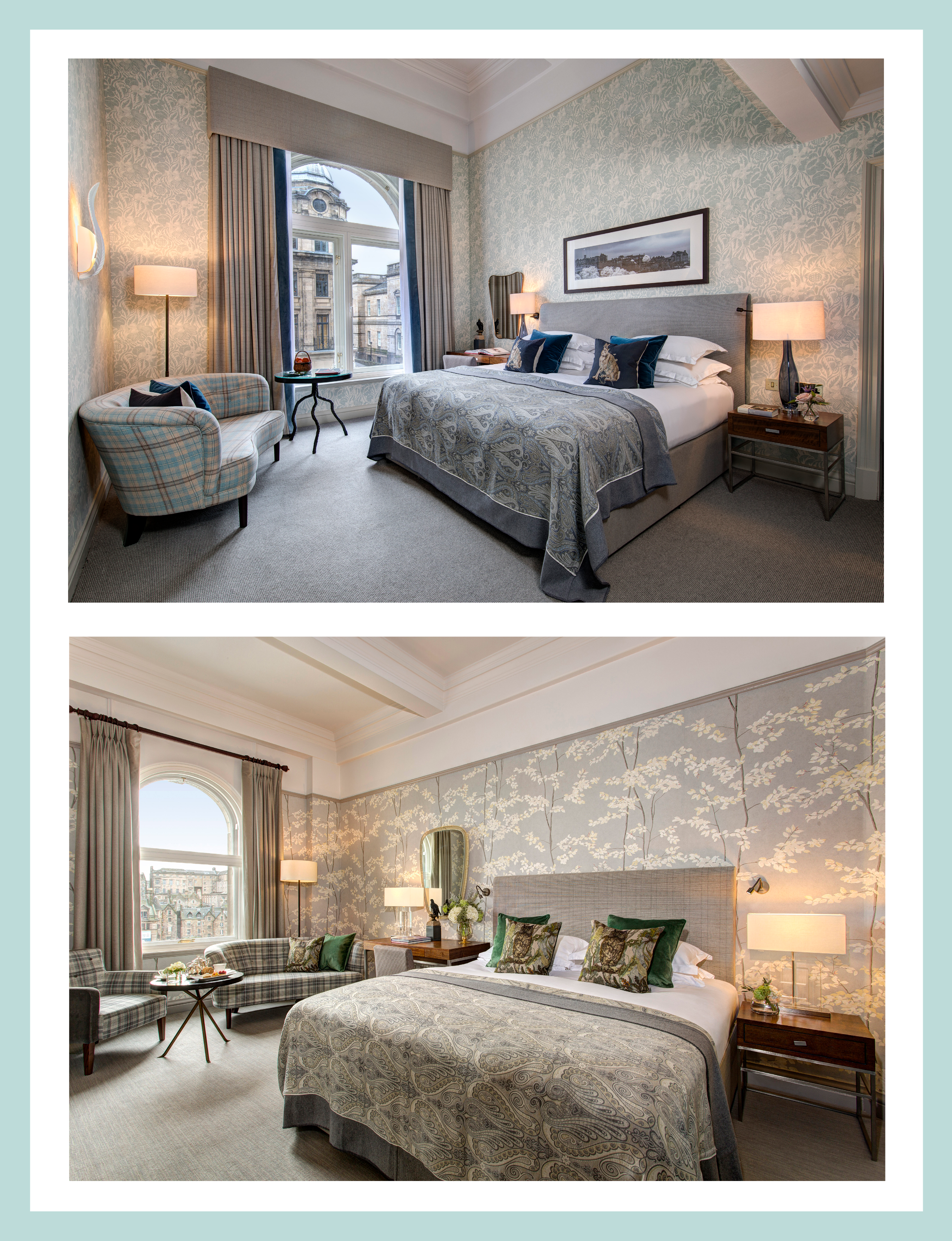 Edinburgh Scotland, hotel rooms at The Balmoral Hotel