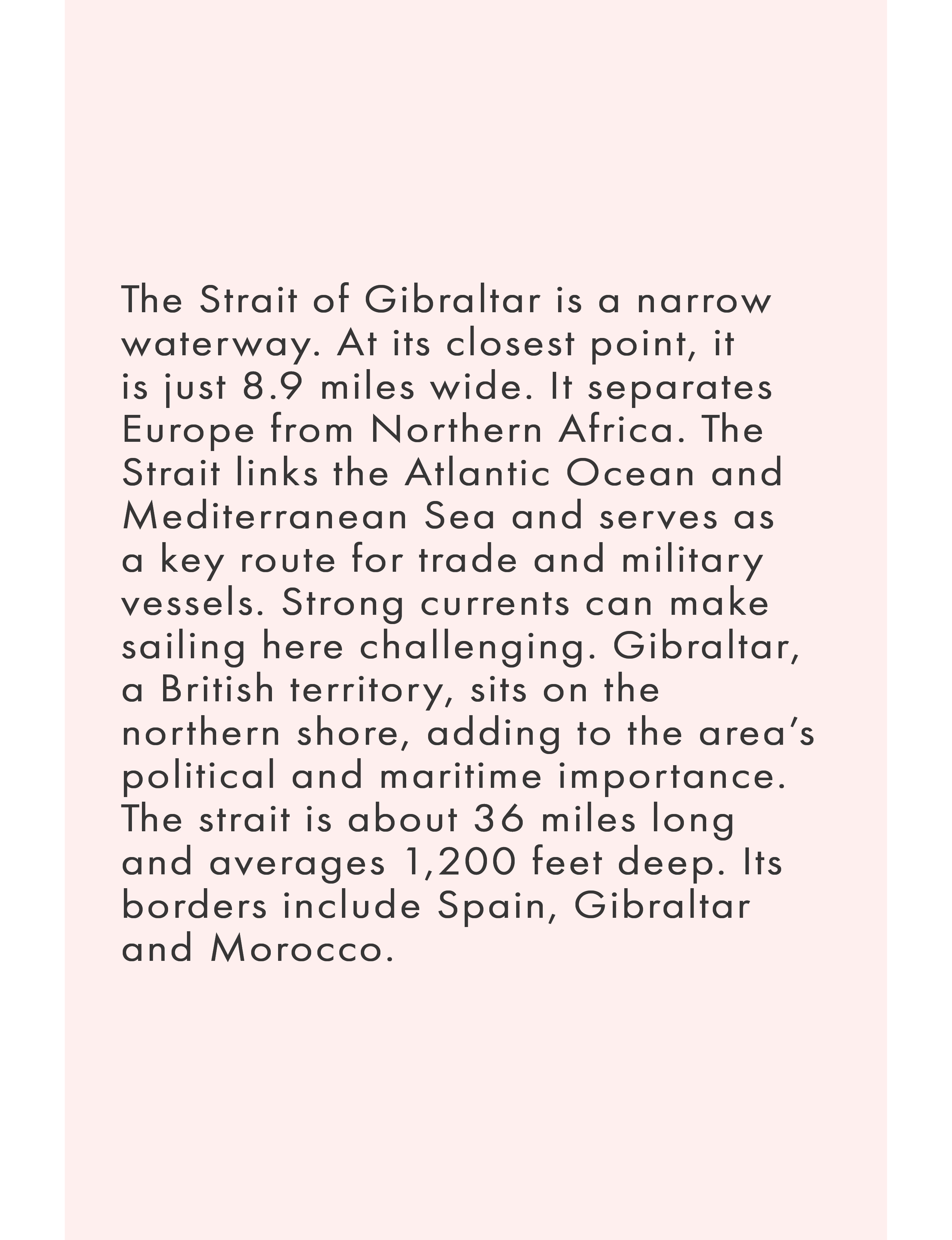 About the Strait of Gibraltar