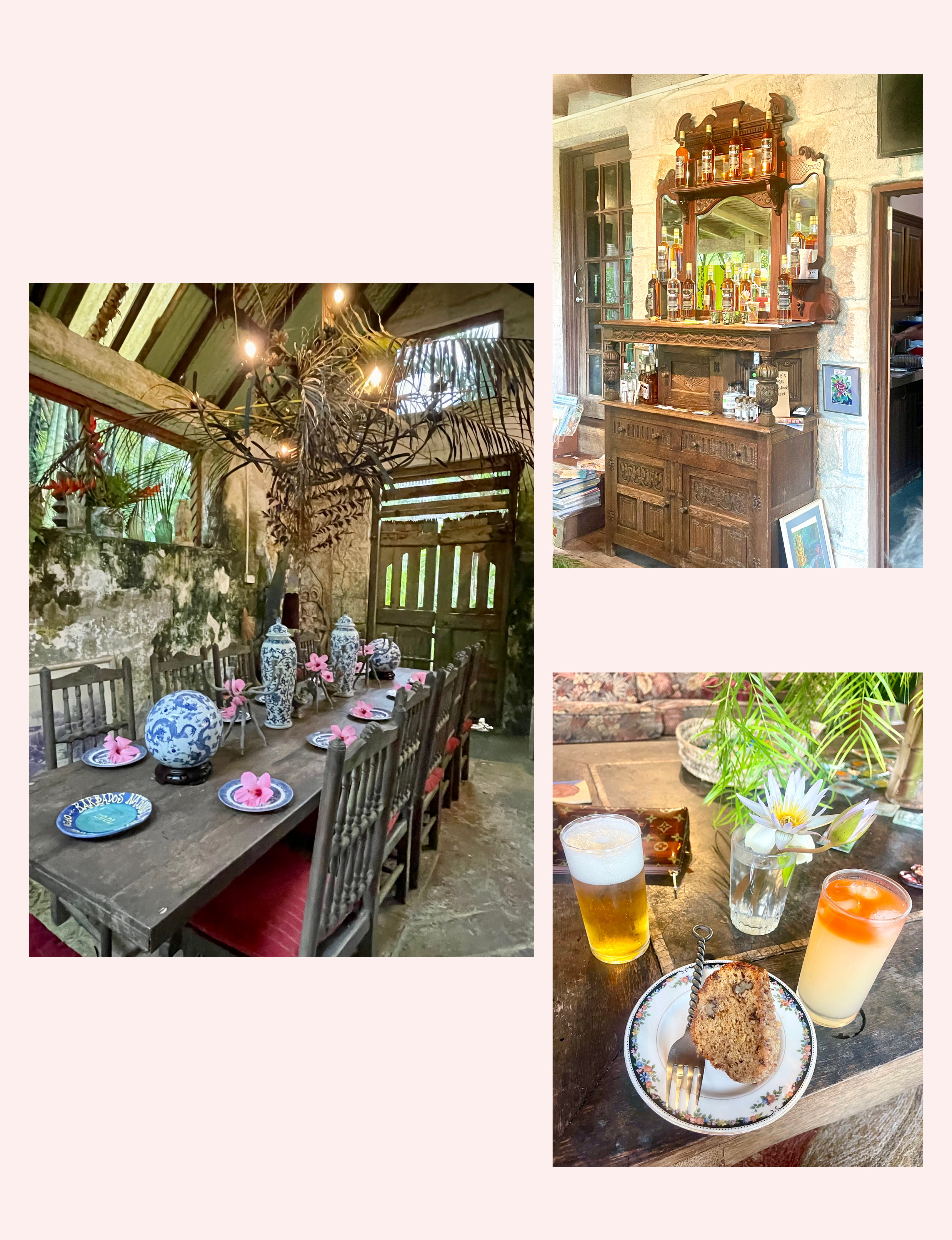 Hunte's Gardens in St. Joseph Barbados dining bar refreshments
