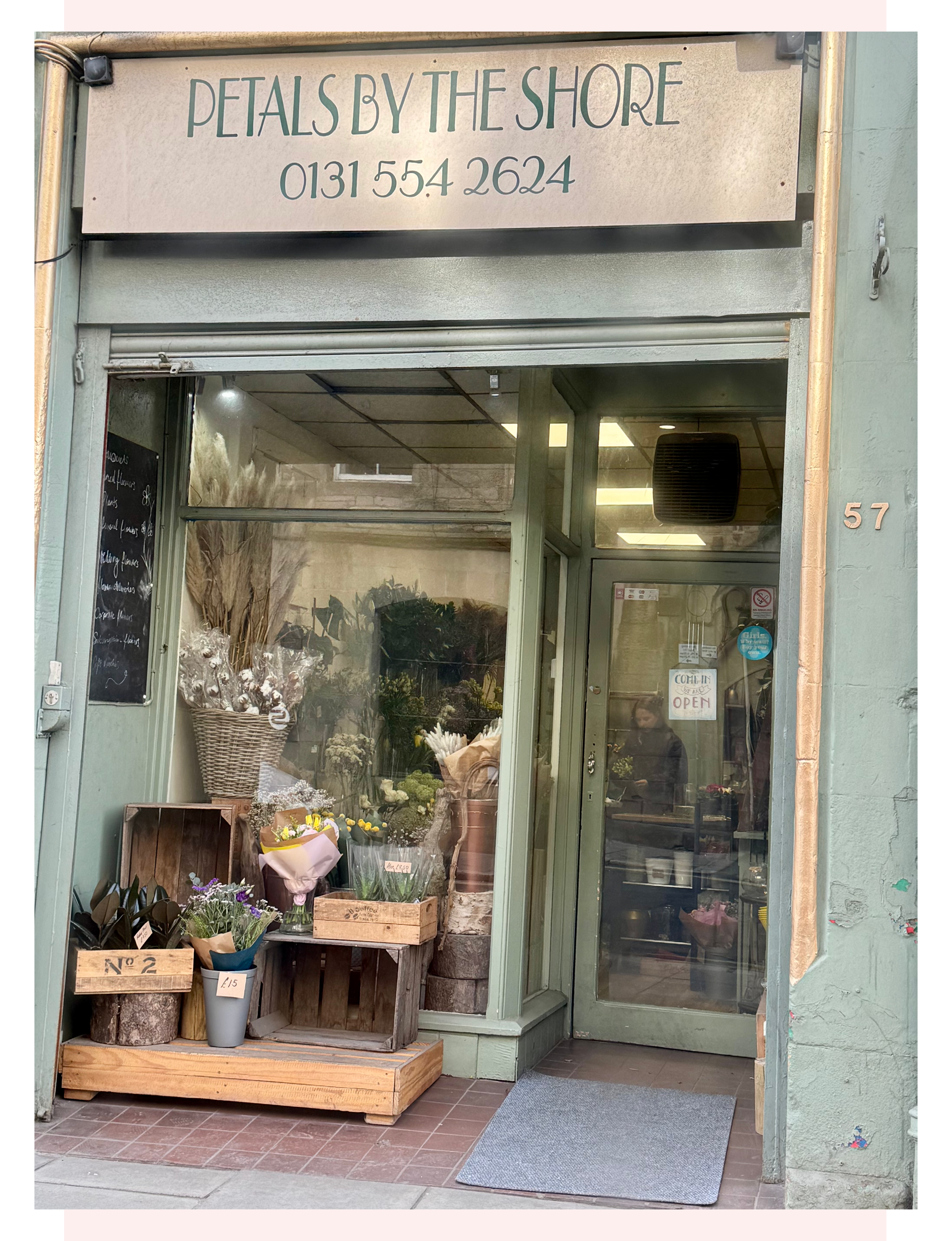 Petals By The Shore, florist, Leith, Edinburgh, Scotland