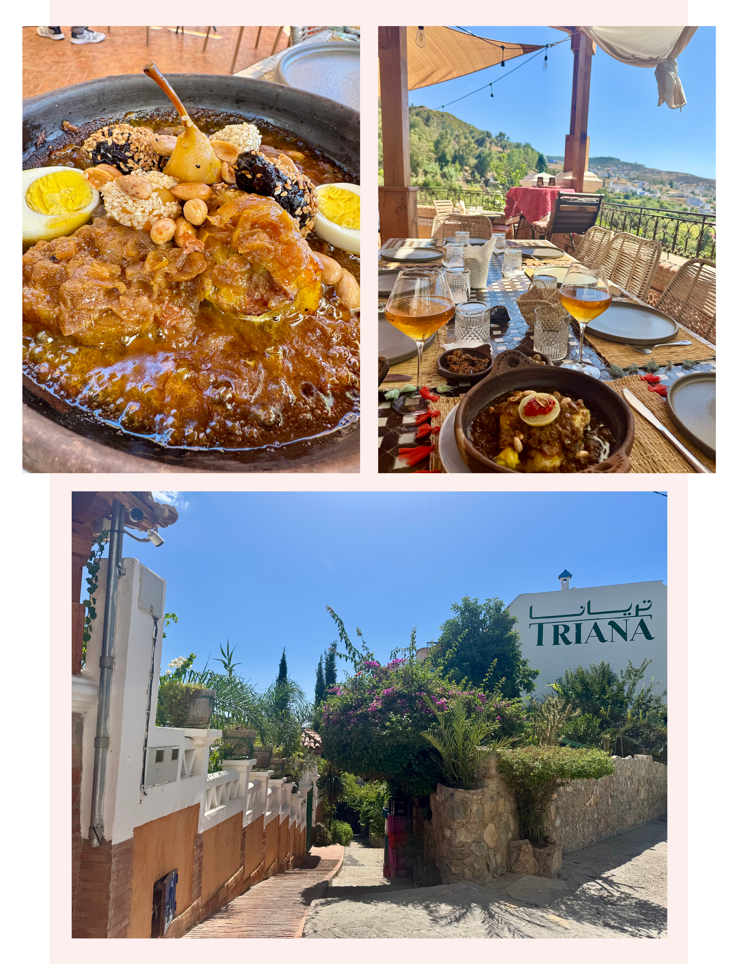 Moroccan cuisine of Blue City Chefchaouen Morocco