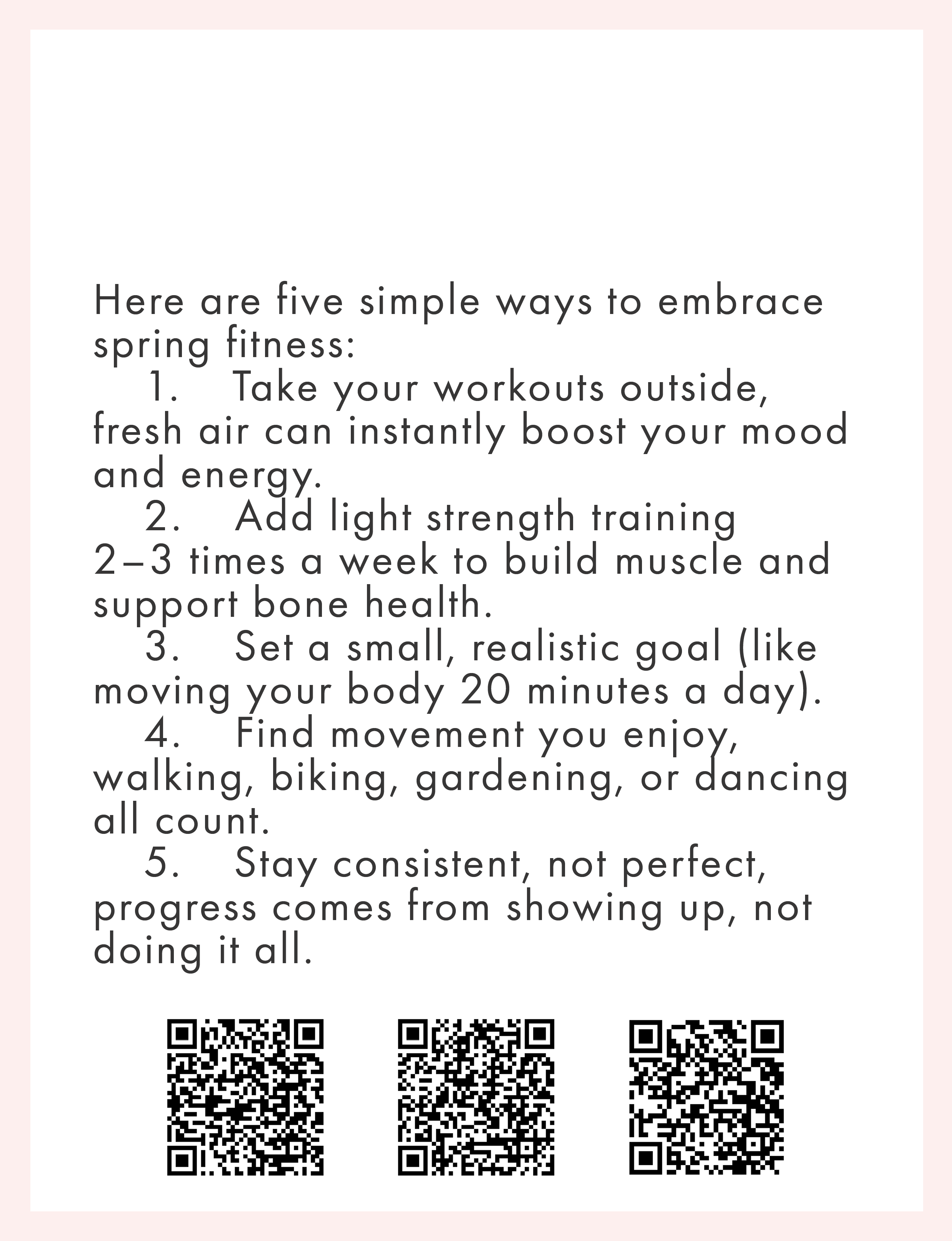 five simple ways to embrace spring fitness