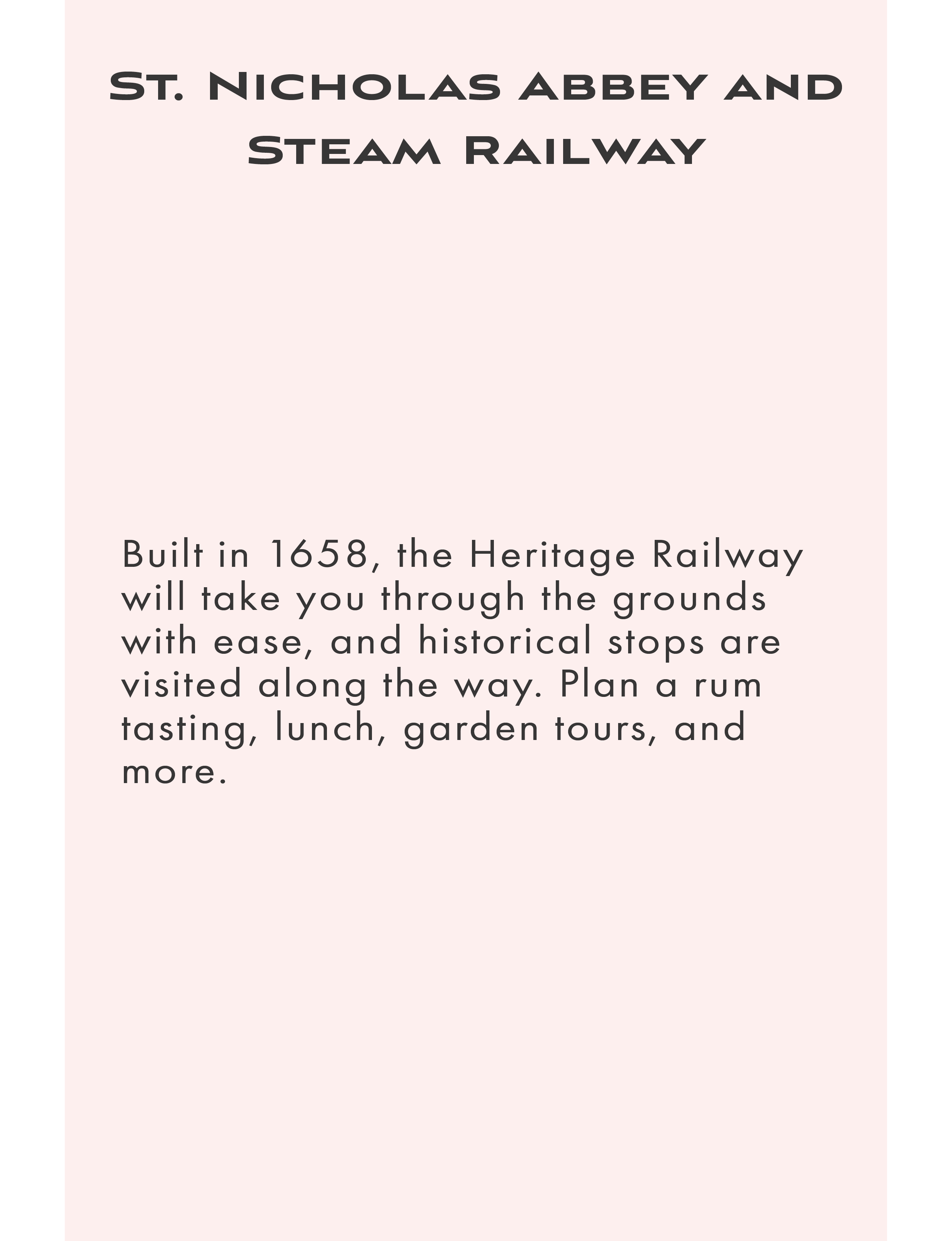 about St. Nicholas Abbey and Steam Railway in Barbados