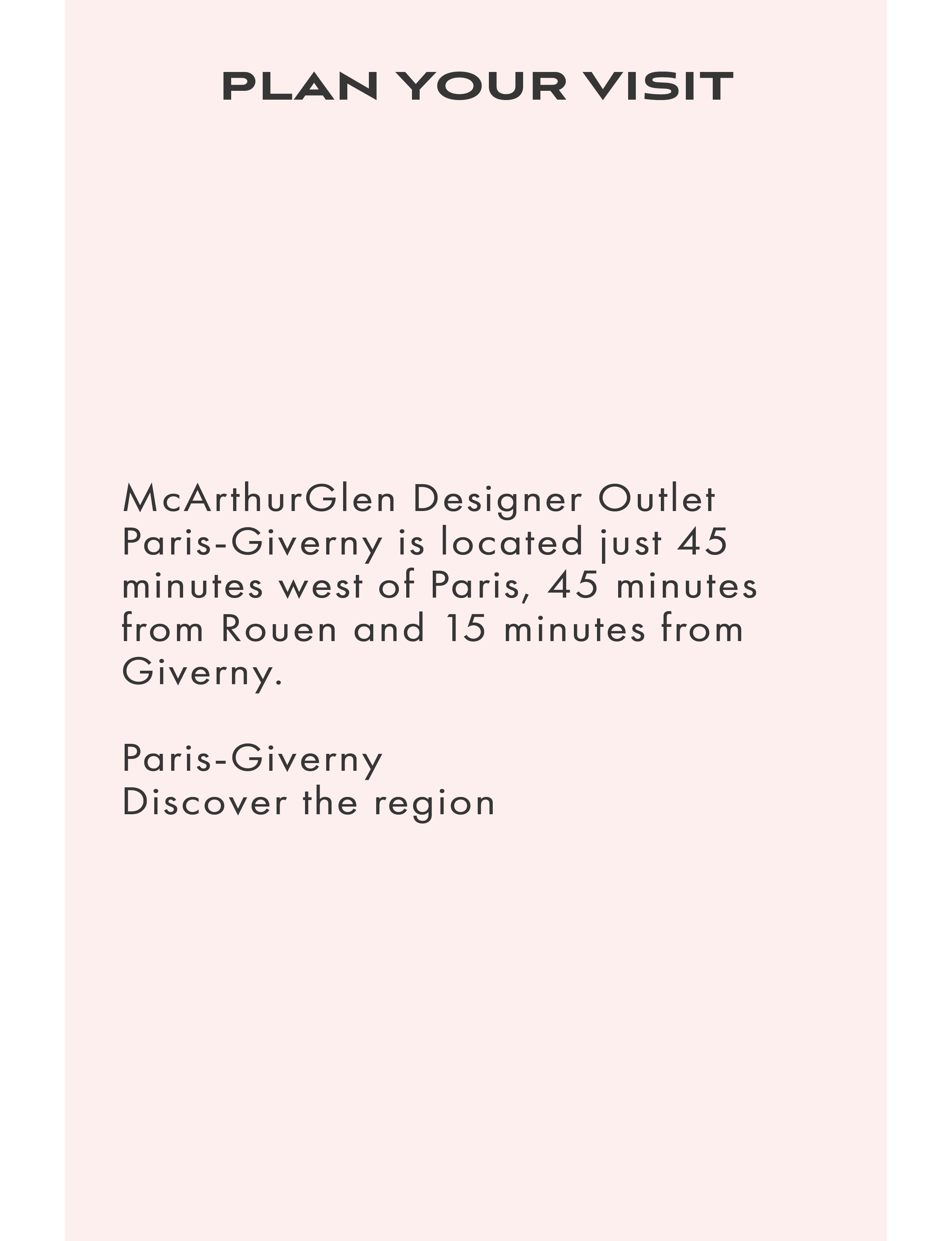 about McArthurGlen Designer Outlet Paris-Giverny
