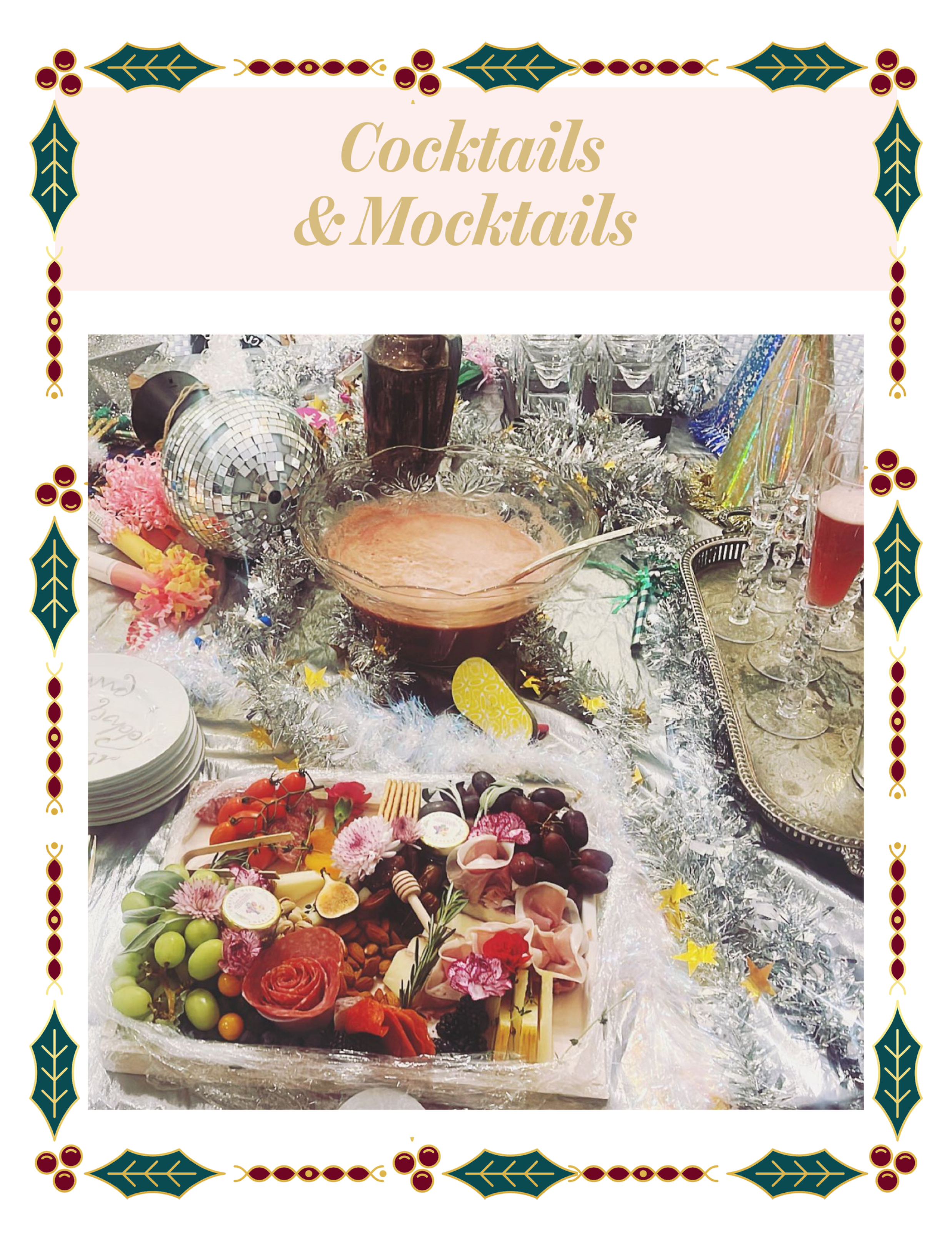 cocktails and mocktails