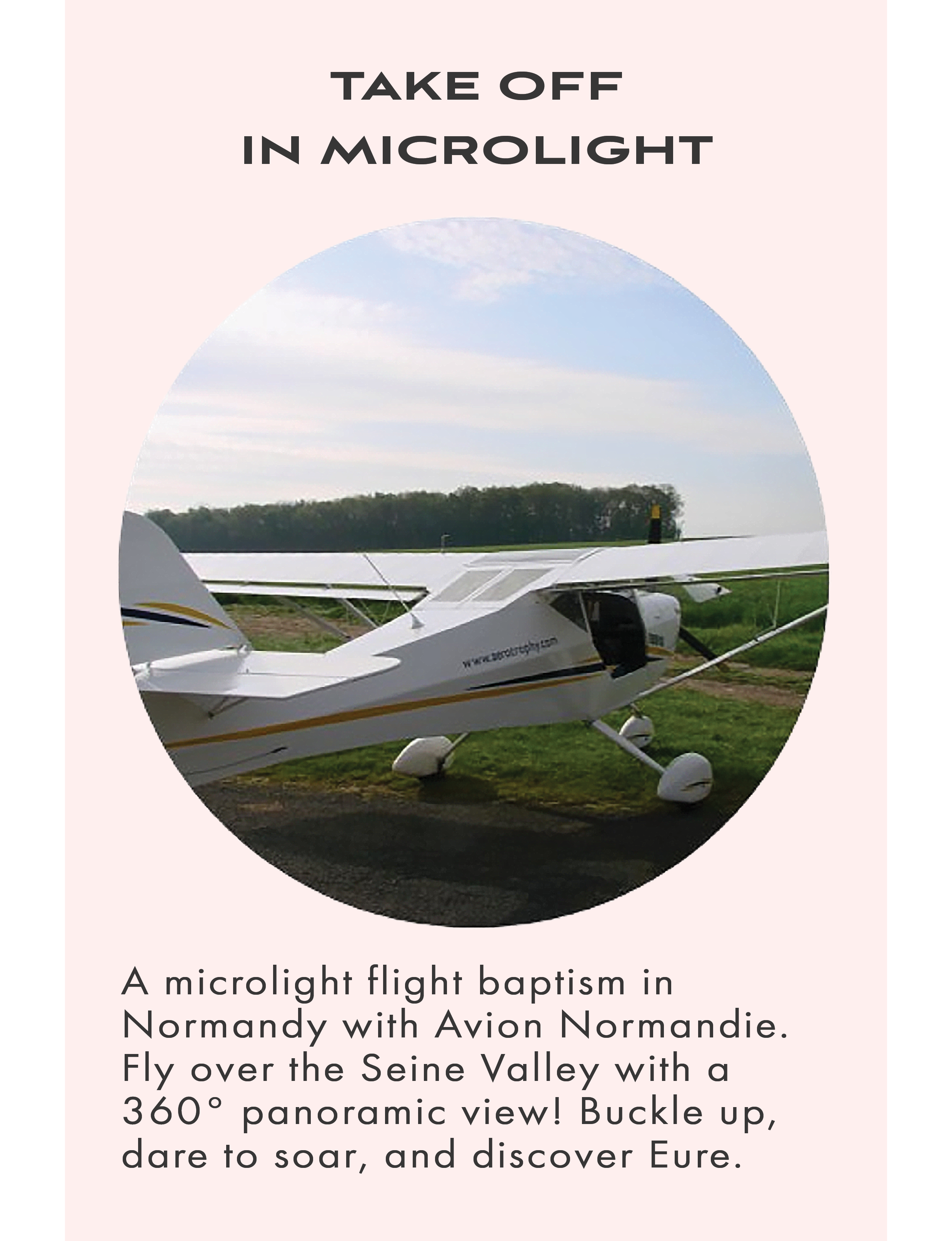 TAKE OFF IN MICROLIGHT flight