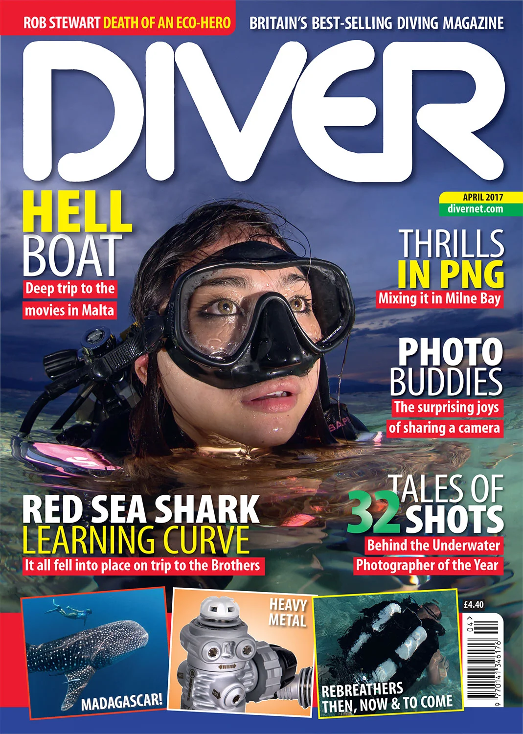 Front Cover DIVER Magazine - April 2017