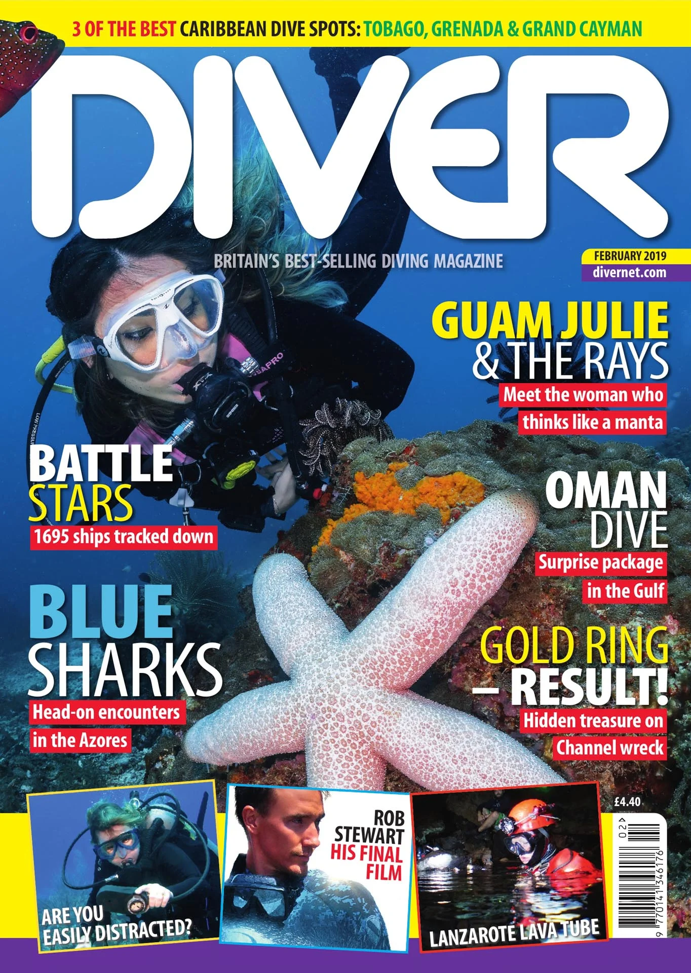 Front Cover DIVER magazine - February 2019