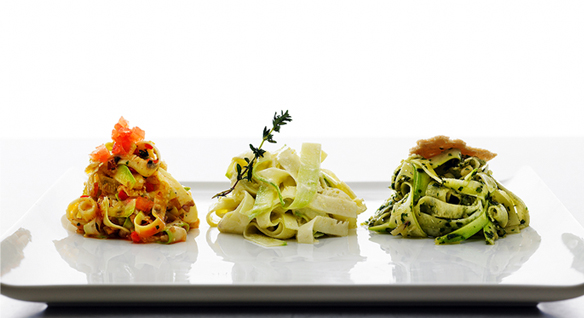 pâtes de courgettes cru