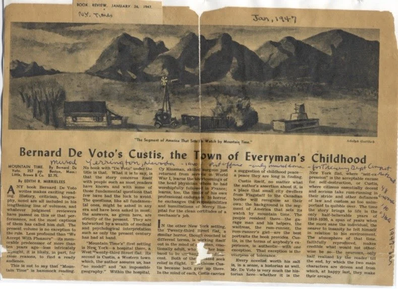 The mural featured in the New York Times Book Review, January 1947.