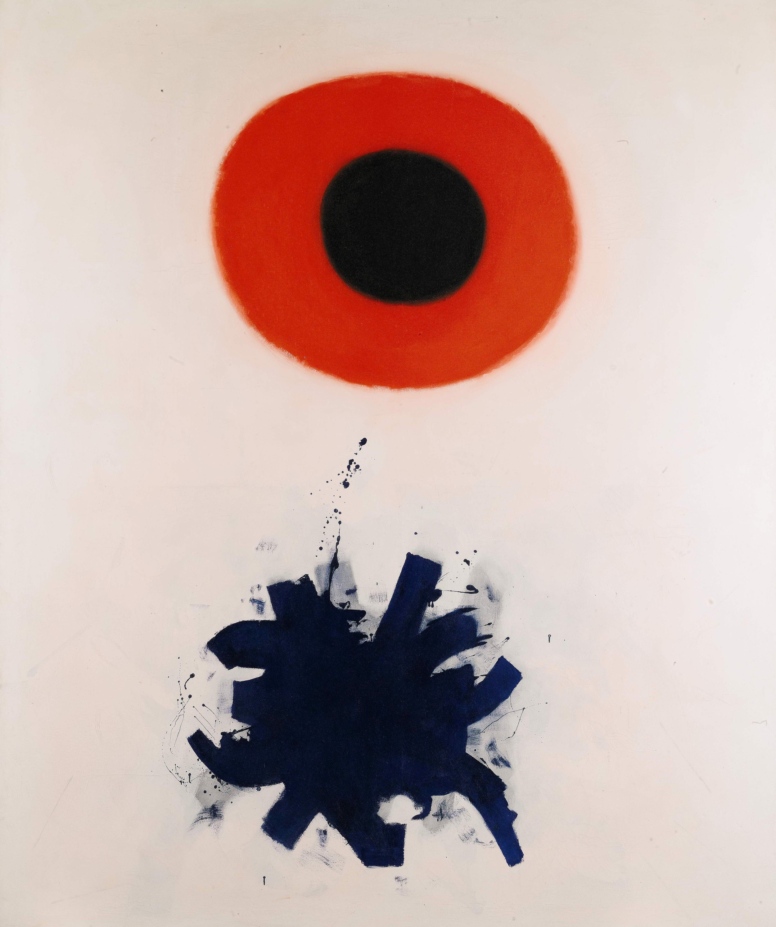  Adolph Gottlieb   Red and Blue  1962-65 oil on canvas 108 x 90 inches 