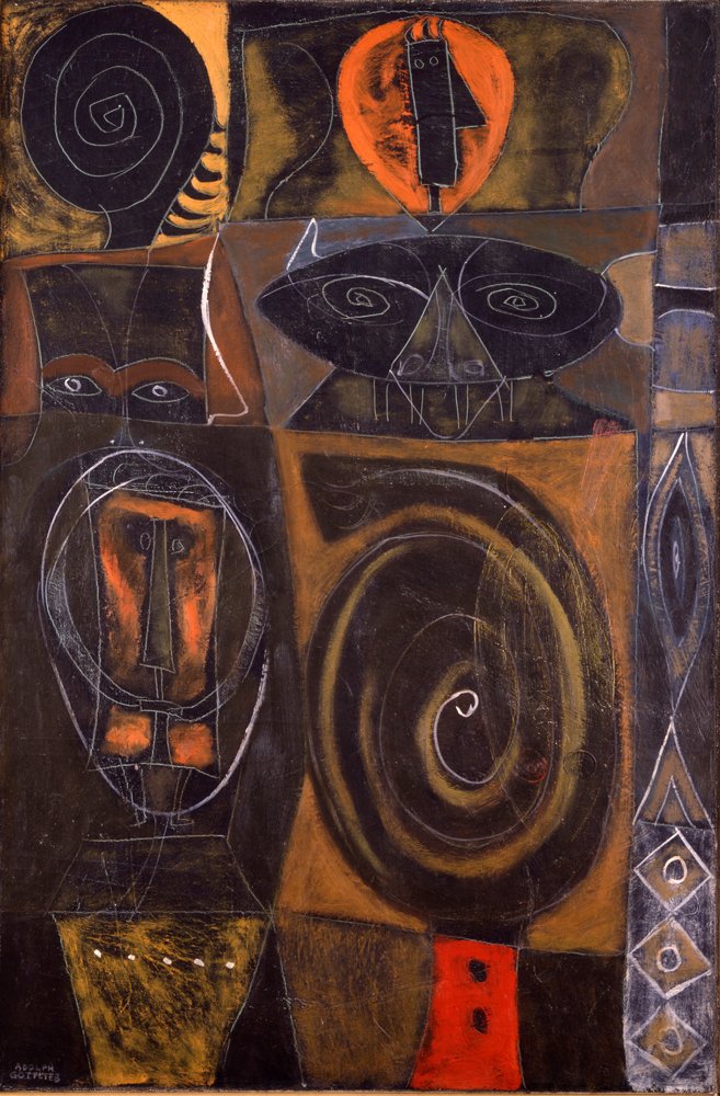 Masquerade (1945) oil and tempera on canvas, 36 x 24"