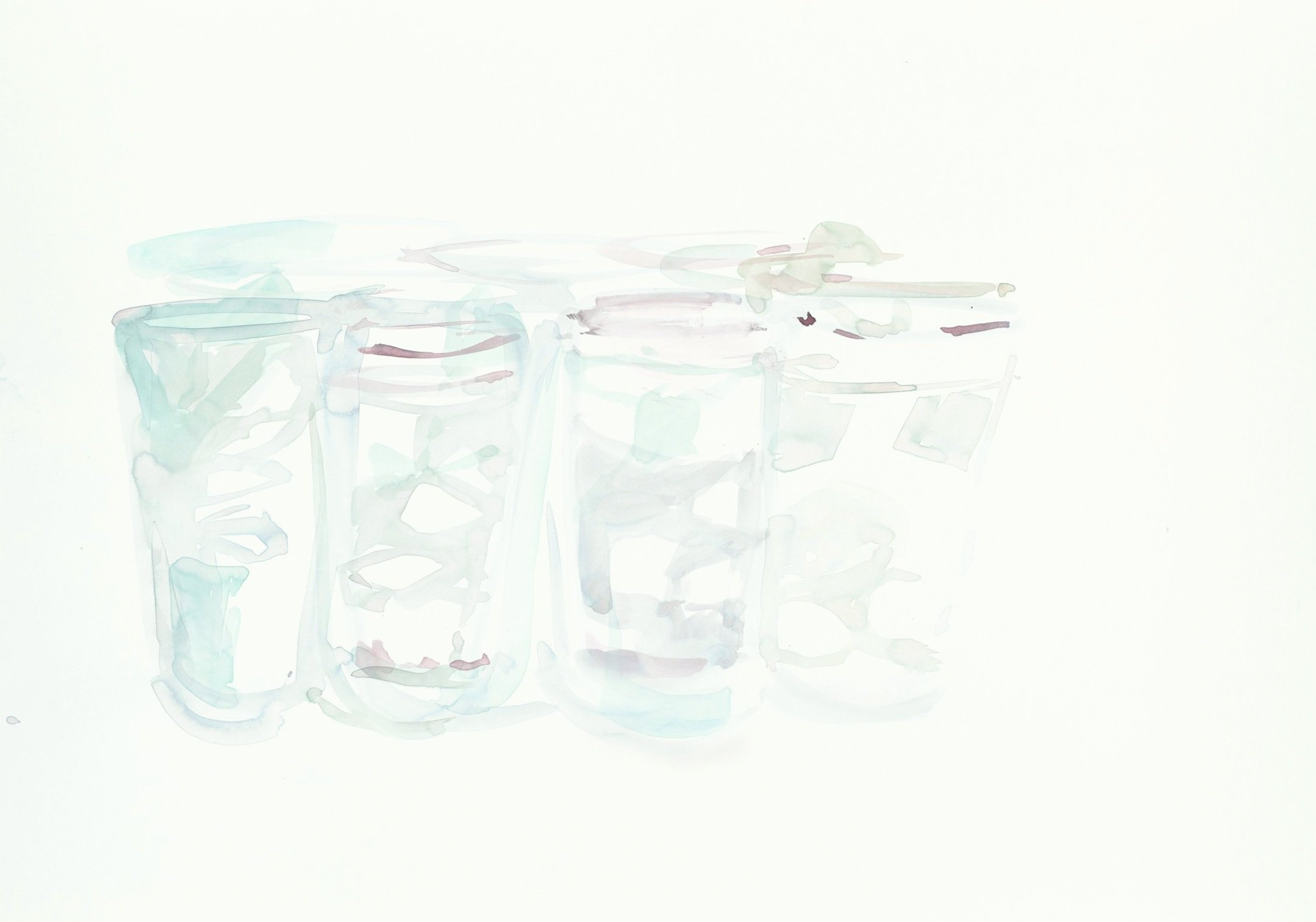 Michelle Charles London, United Kingdom @michellecharles_artist Iced Water , 2025 Paint on paper 34 × 24 in. Born in London in 1959, Michelle Charles spent her formative 20 years as an artist, making and exhibiting her work across var