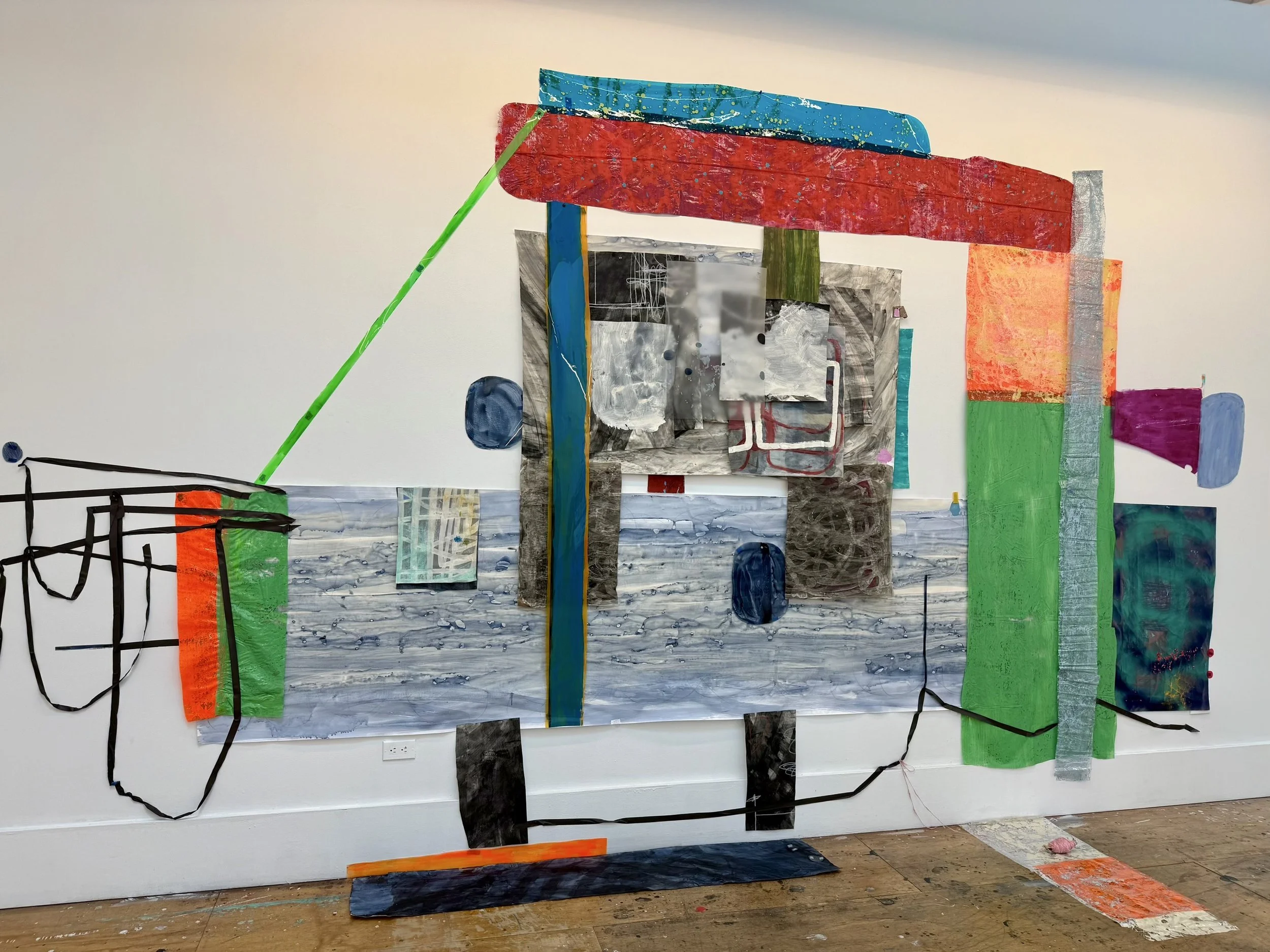   Ivelisse Jiménez&nbsp;  San Juan, Puerto Rico&nbsp;  @iximenez    Held Space 1,  2025 Mixed Media Instillation, Acrylic Paint over paper, mylar, and various plastics 110 x 96 x 36 inches&nbsp; &nbsp; &nbsp; &nbsp; &nbsp; &nbsp; &nbsp; &nbsp; &nbsp;