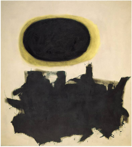 Adolph Gottlieb, "Black and Black" (1959)
