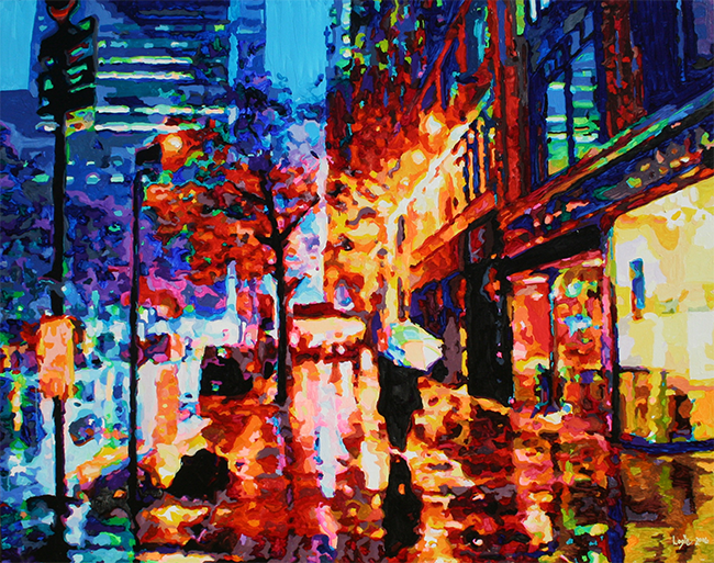 A Rainy Chicago Night
